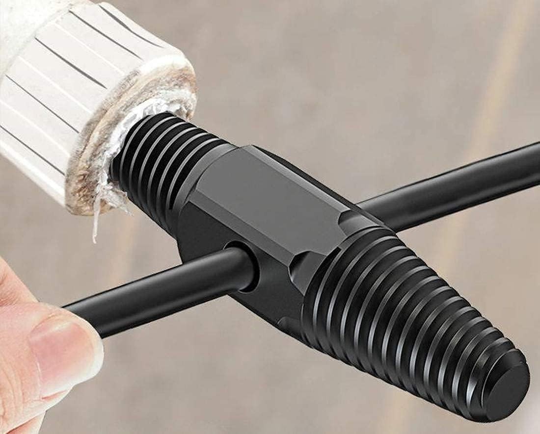 High-Carbon Steel Dual-use Screw Extractor for Rusted Bolts & Fasteners