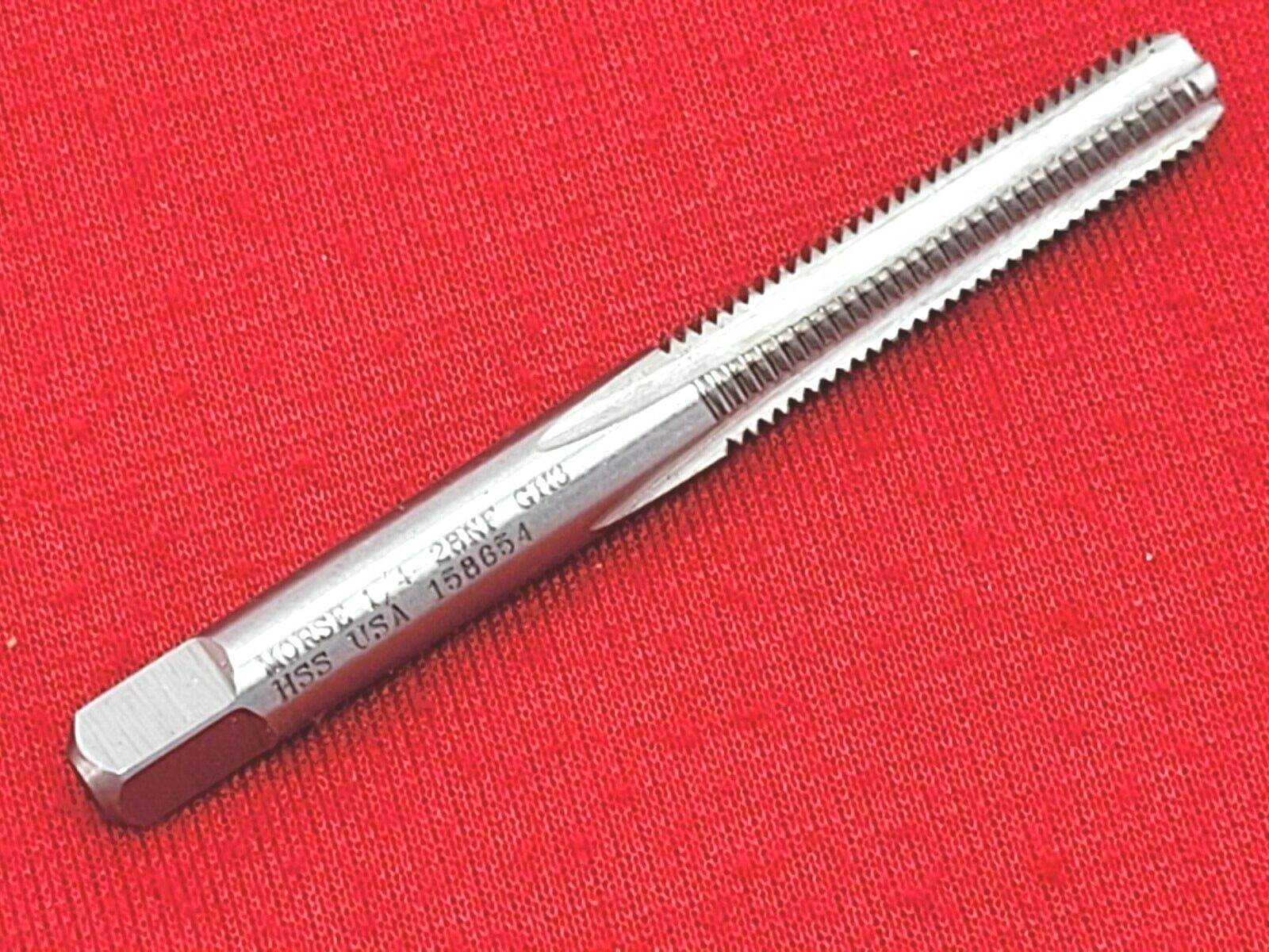 1/4-28 Bottom Tap HSS NF Morse MT3732611 Hand Tap 4FL GH3 USA