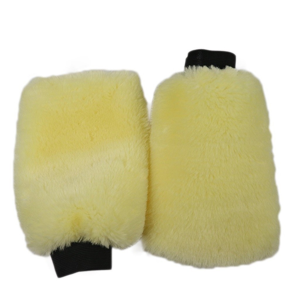 Absorbent Double Sided Car Wash Mitt Soft Texture for Safe Cleaning