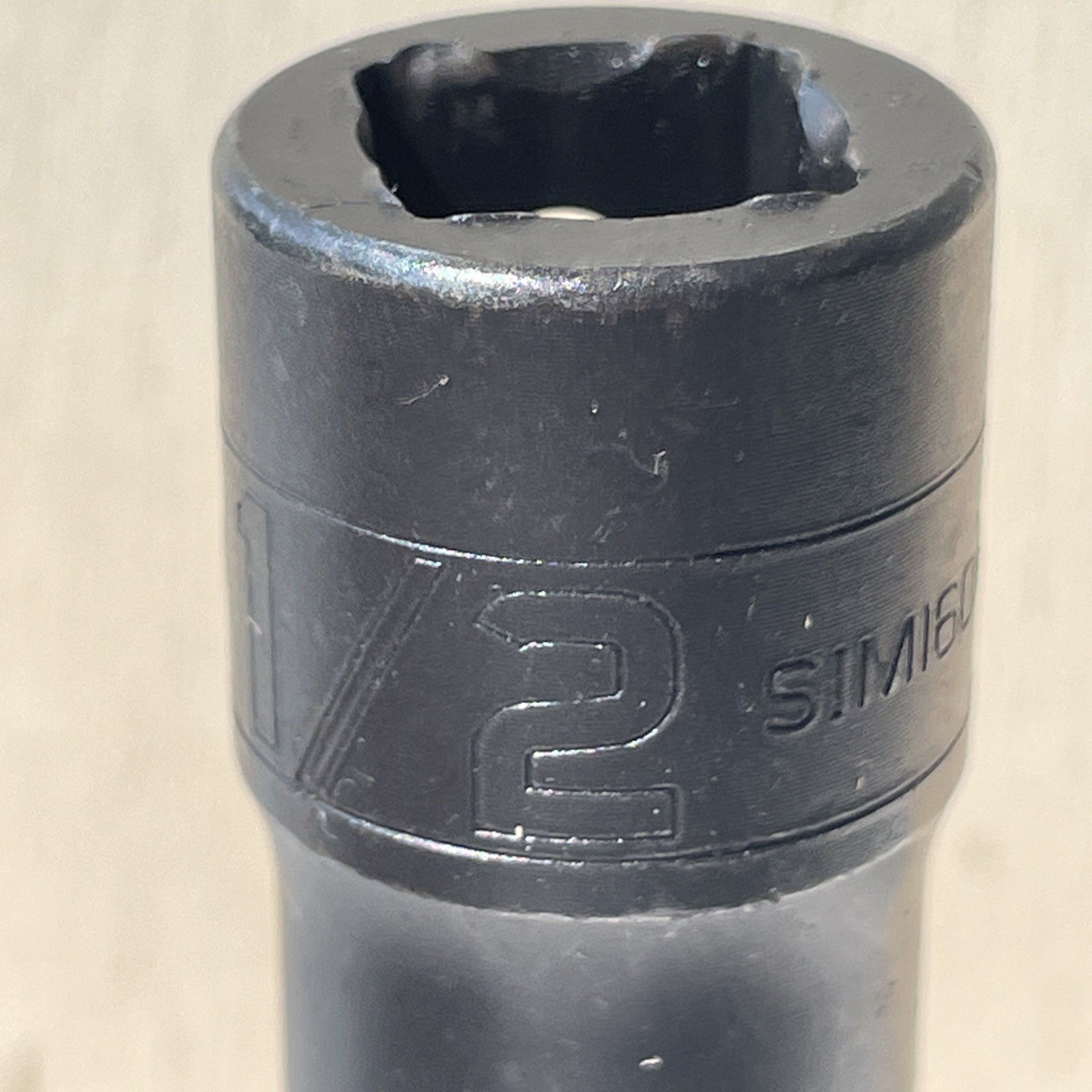Snap-On Tools USA, SIM160A SAE 1/2″ Deep Impact Socket, 1/2″ Drive. 6-Point