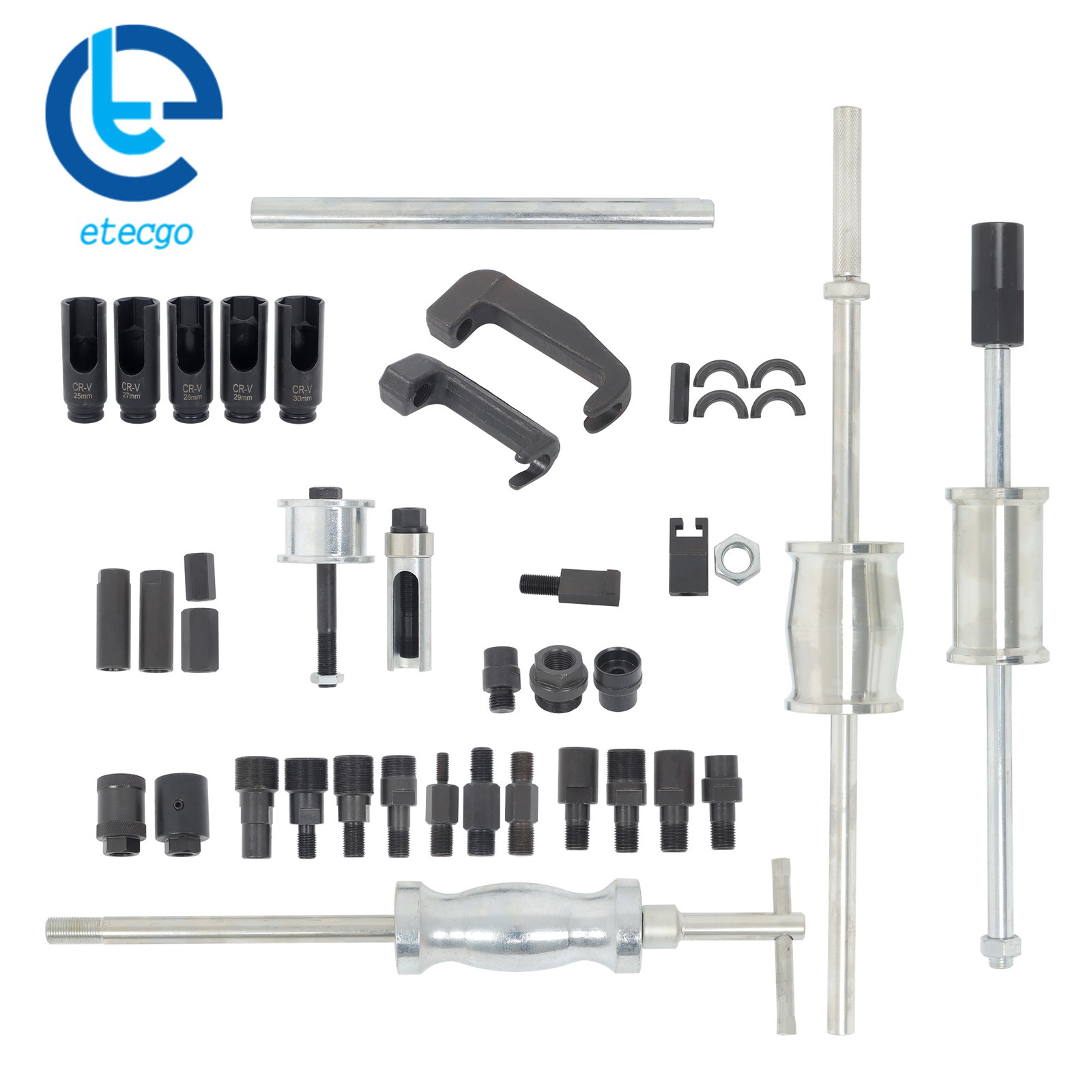 40Pcs Auto Diesel Engine Injector Remover Slide Hammer Puller Extractor Tool Set