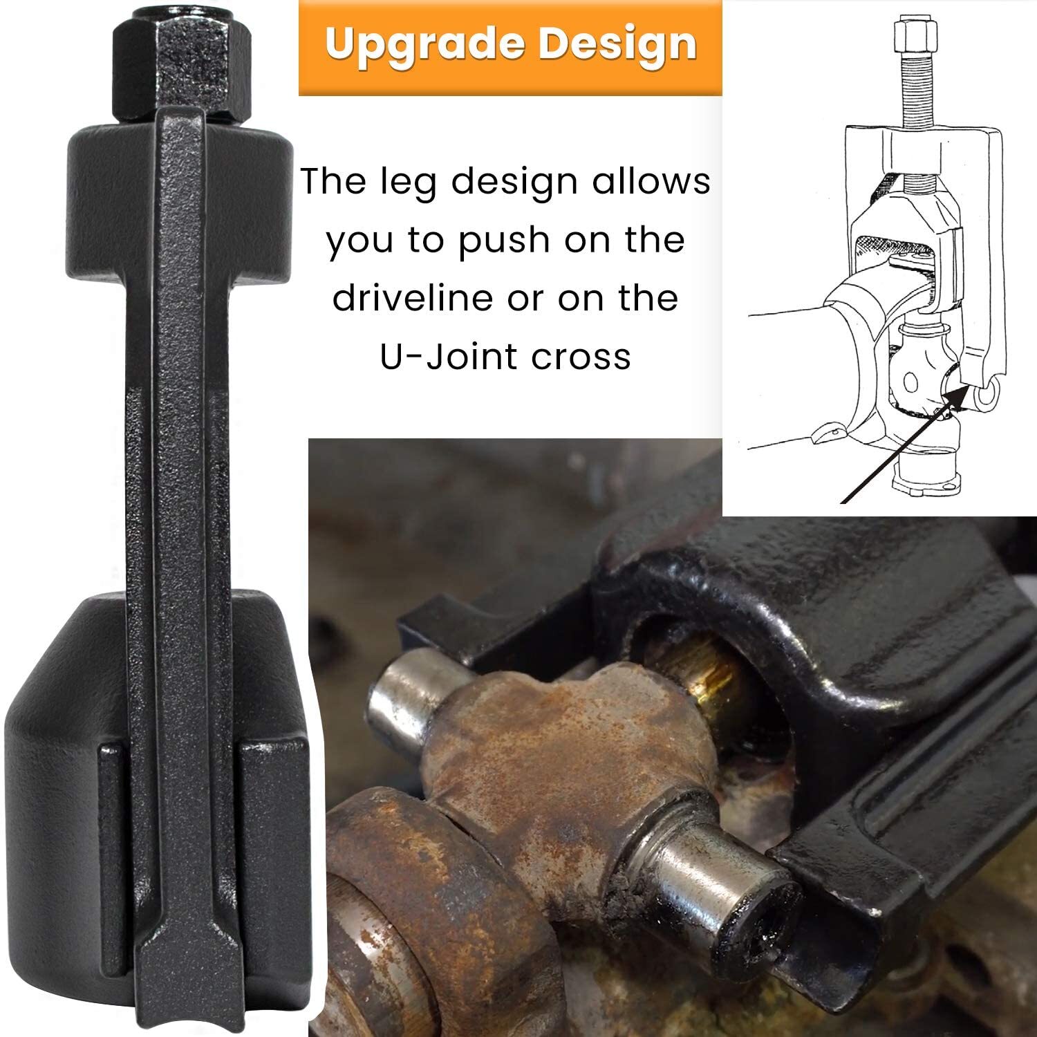 Heavy Duty Truck 10102 Universal U Joint Puller +5192 Bearing Cup Installer Tool