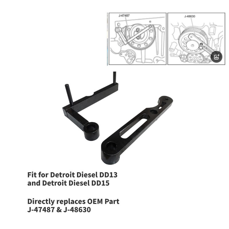 J-47487 & J-48630 Engine Gear Train Timing Tool Kit for Detroit Diesel DD13 DD15