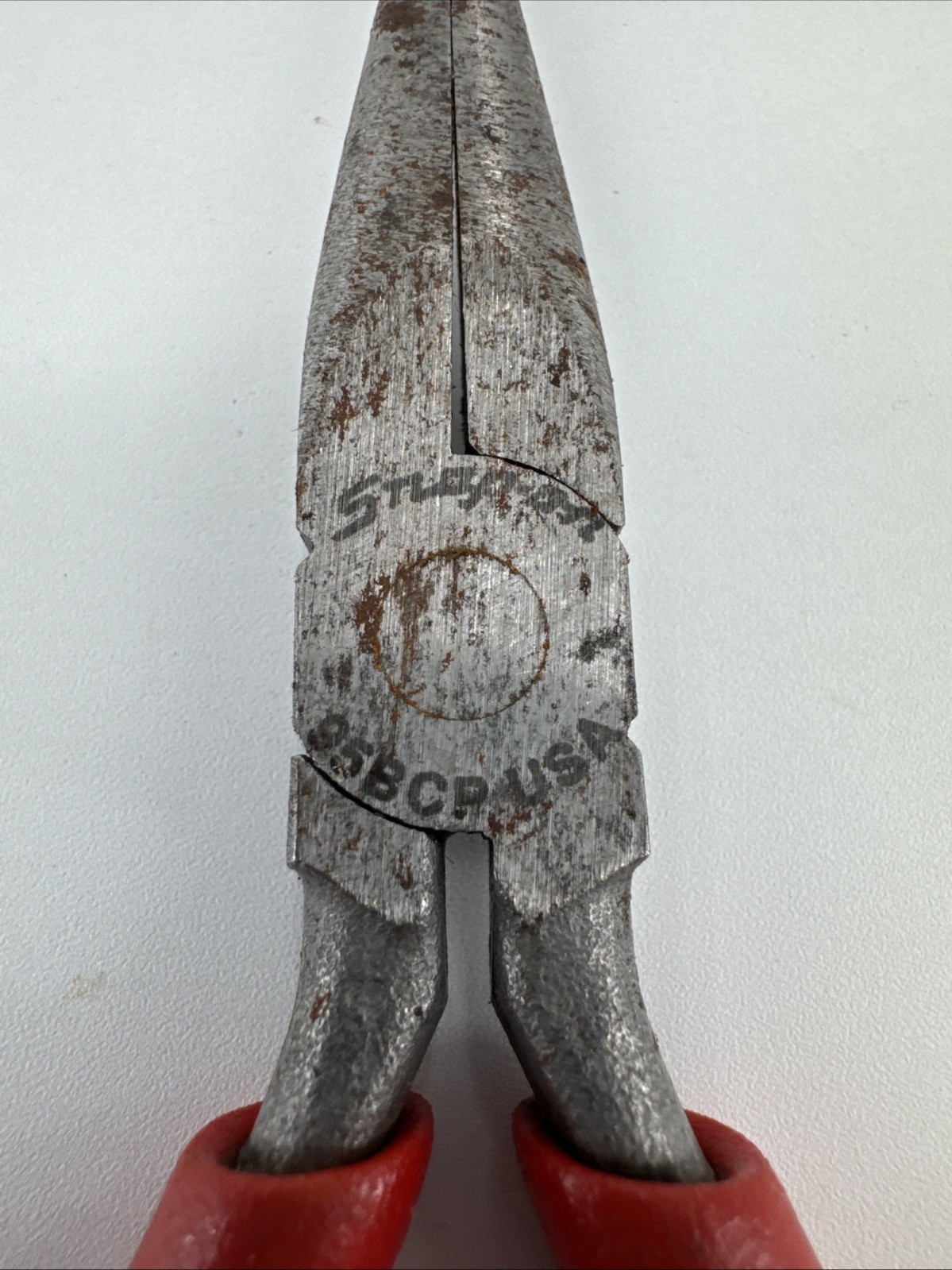 Snap-on 95BCP Needle Nose Pliers 6″ Cushion Grip Red USA