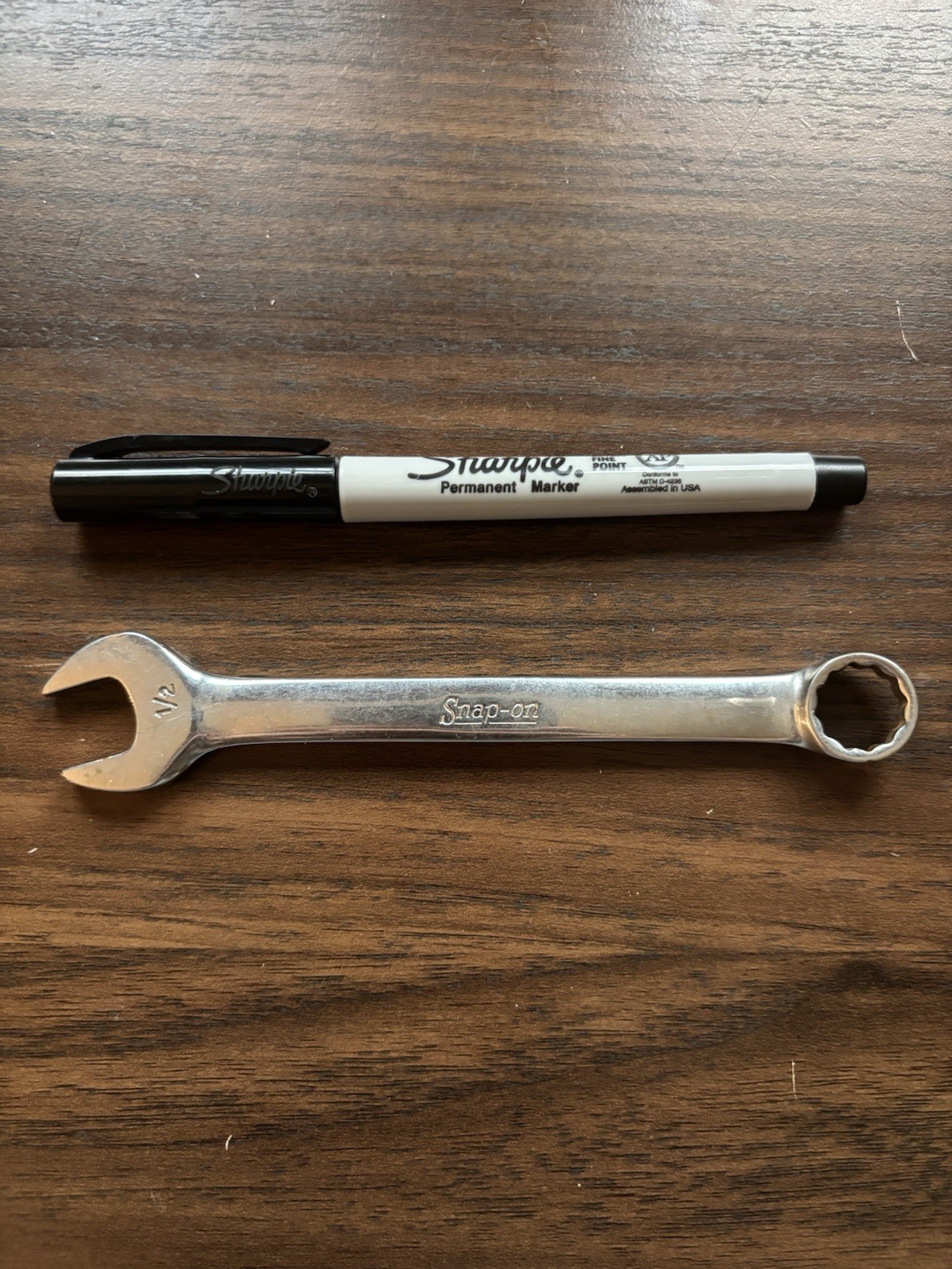 Snap-on OEX160 1/2in Combination Wrench Polished Steel SAE Silver