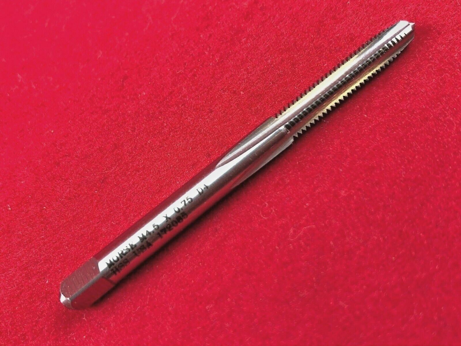 M4.5 X 0.75 4.5MM Plug Tap Morse MT3838005 HSS Hand Tap USA D4 Metric