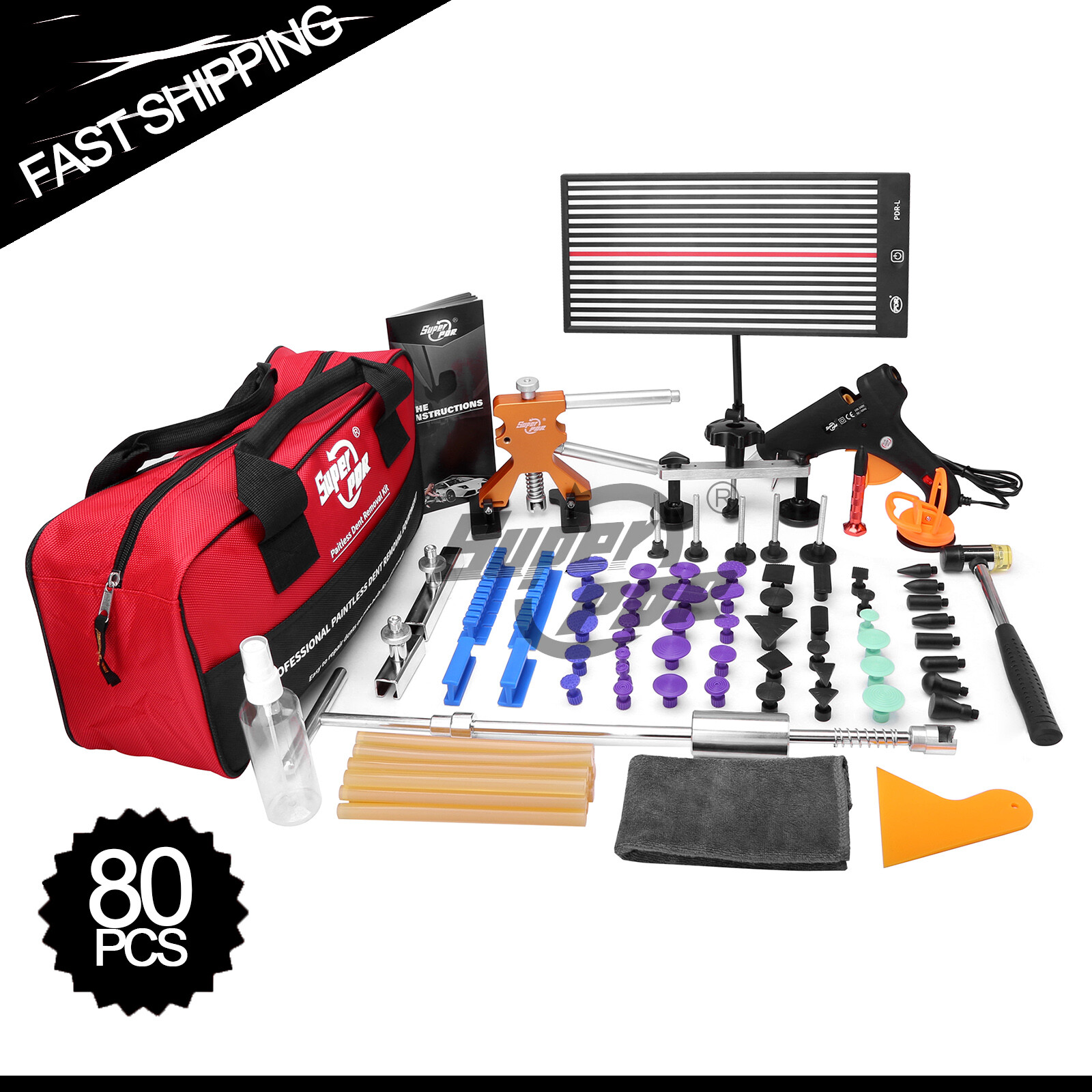 PDR Car Body Dent Puller Bridge Lifter Tool Paintless Hail Remover Repair Kit