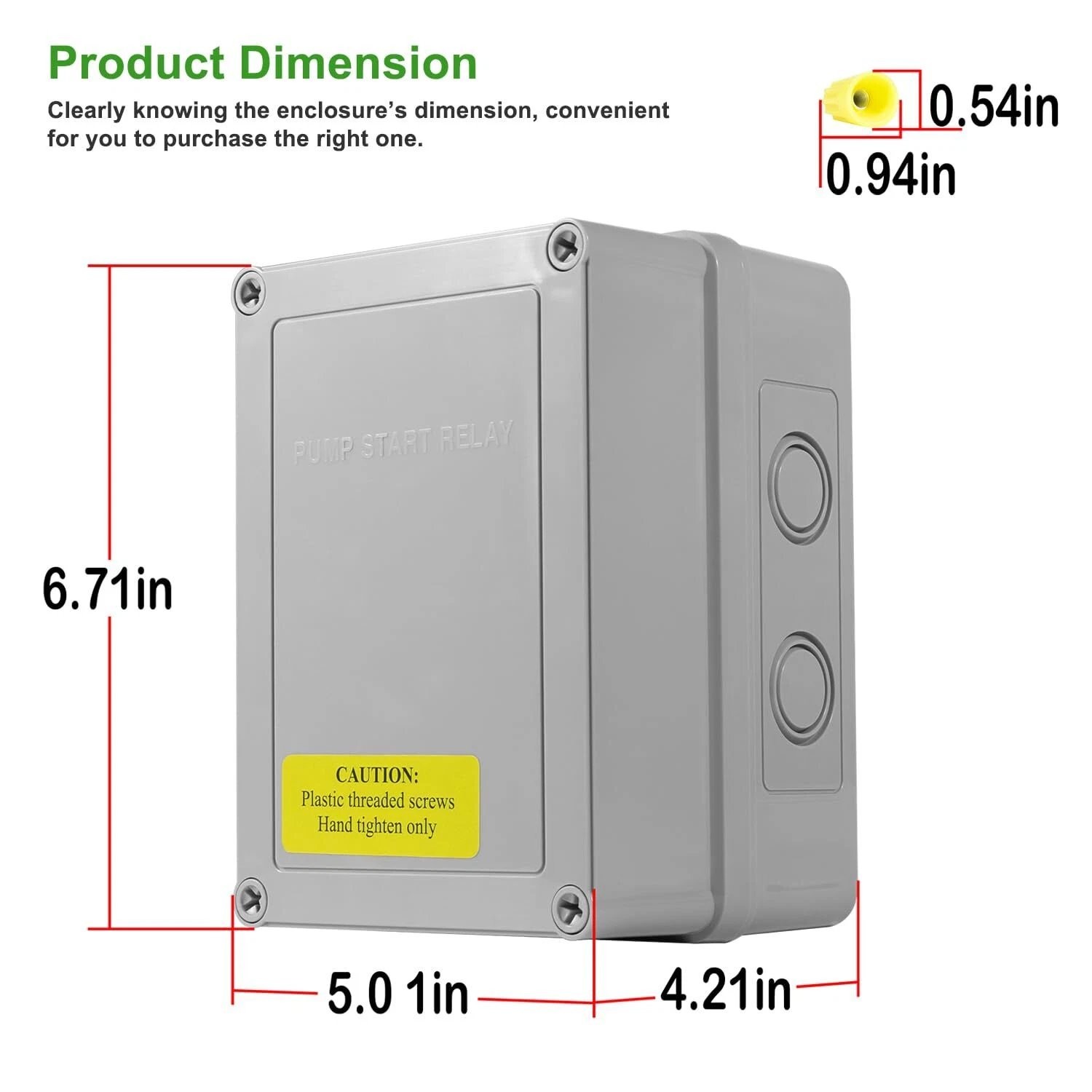 1522 Pump Start Relay for Irrigation Systems with Housing 3HP/110V/220V 24V Coil