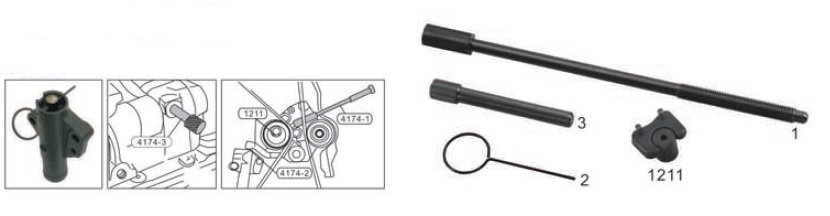 JTC HYUNDAI 1.6/1.8/2.0/2.4L, MITSUBISHI 1.8~3.5 16v V6 TIMING TOOL, JTC 4174