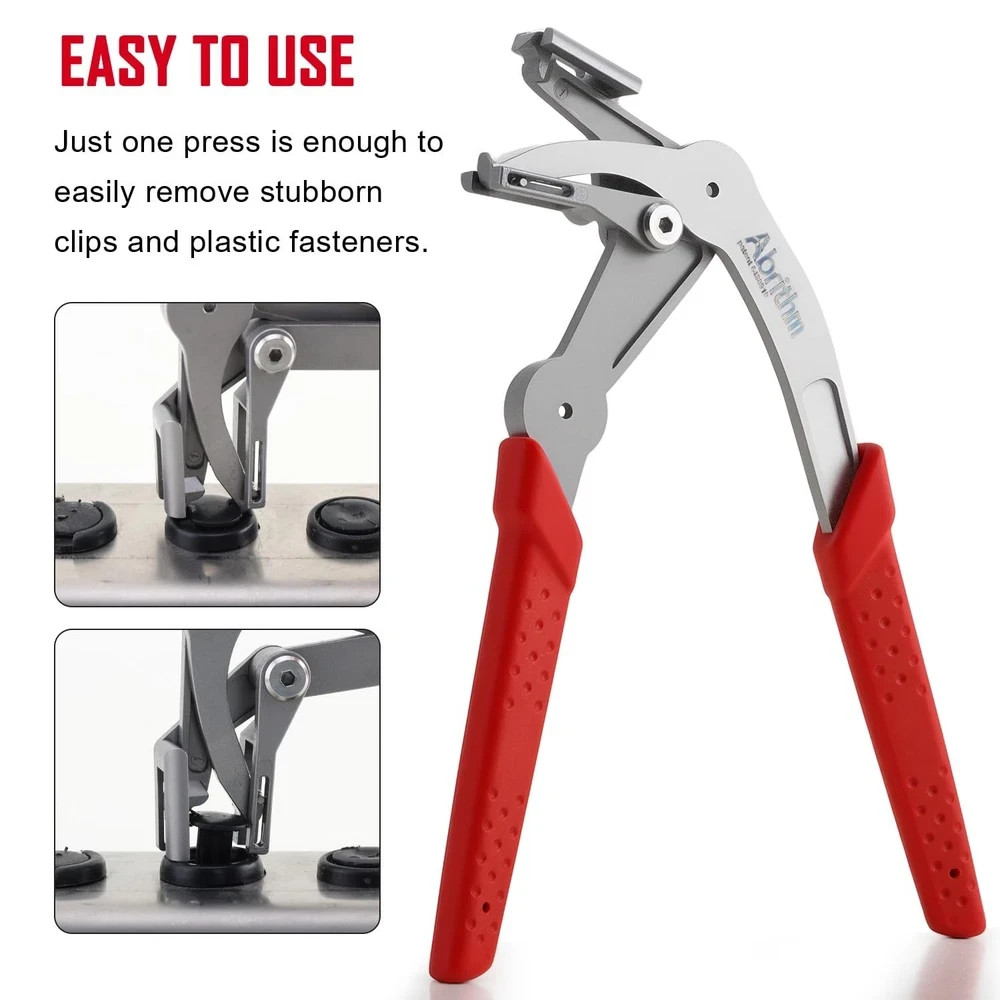 Car Clip Pliers Professional Plastic Fastener Removal Tool Red Panel Removing