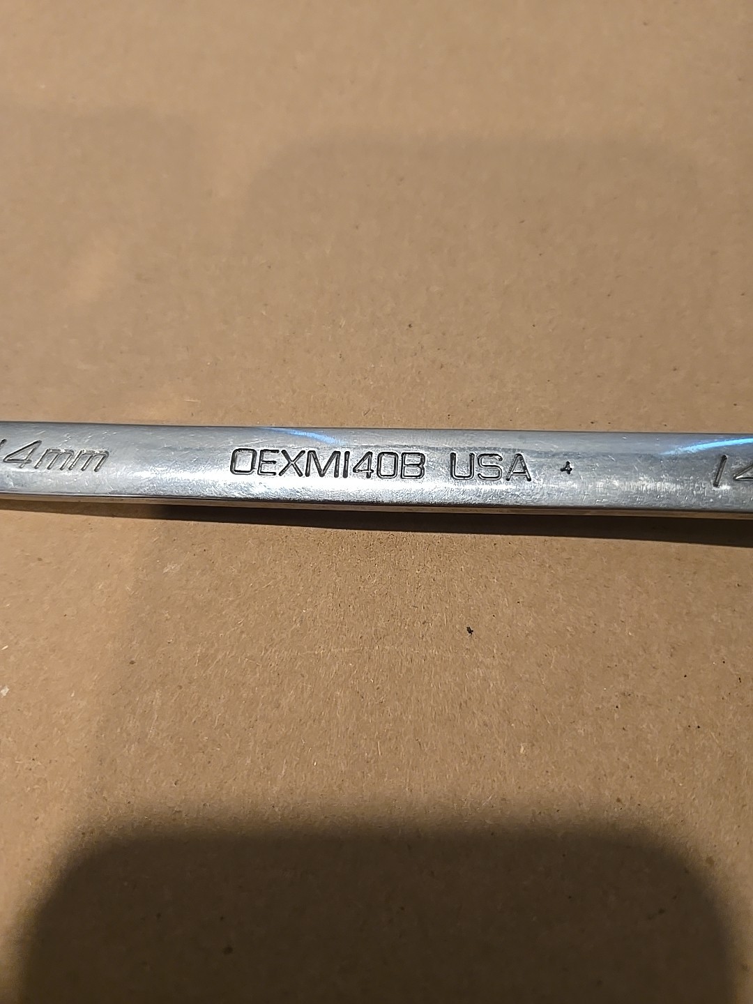 Snap On 14MM 12PT Metric Chrome Combination Wrench USA OEXM140B
