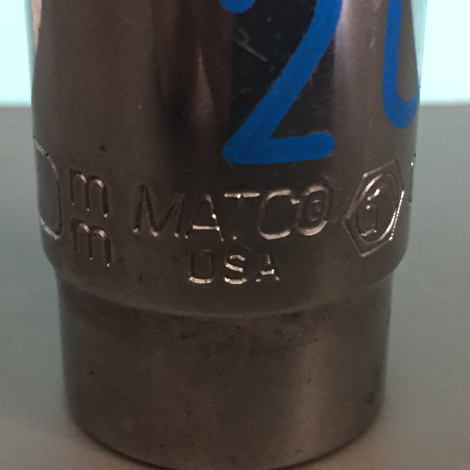 Matco Tools USA C20M6A 1/2″ Drive Metric 20mm Chrome Socket, 6 Point