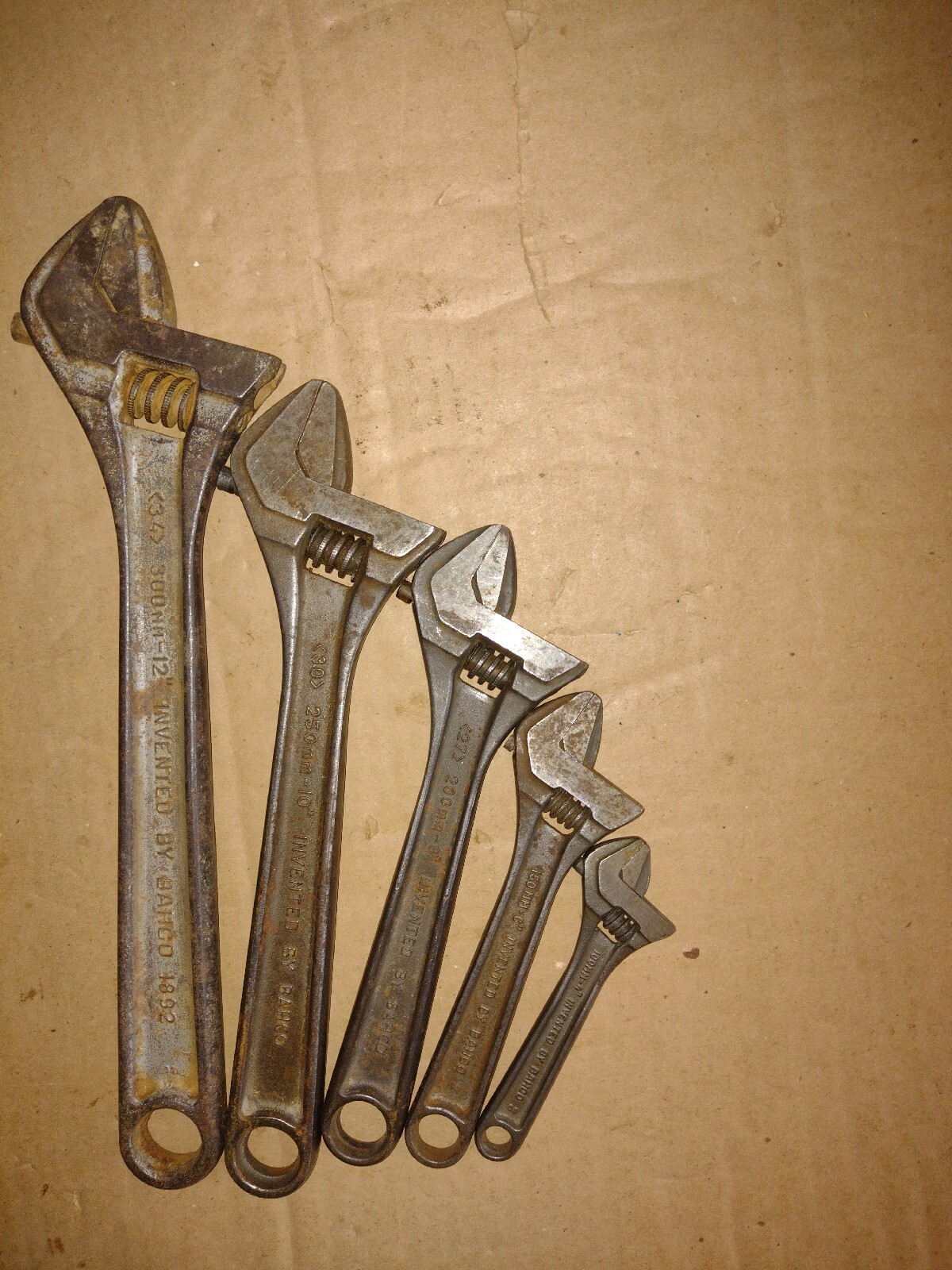 BAHCO ergo ADJUSTABLE WRENCHES-SIZES;12″ &10″ & 8″ & 6″ & 4″ MADE IN SWEDEN