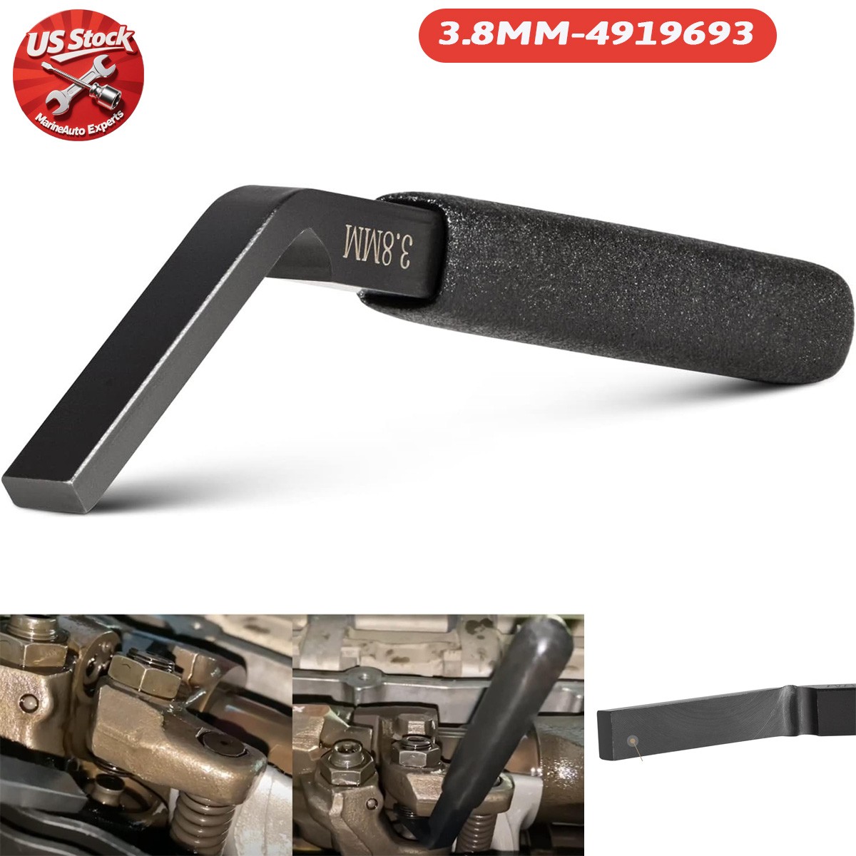 for ISX Engine Brake Adjustment Tool 3.8MM 4919693 Diesel JakeBrake Feeler Gauge