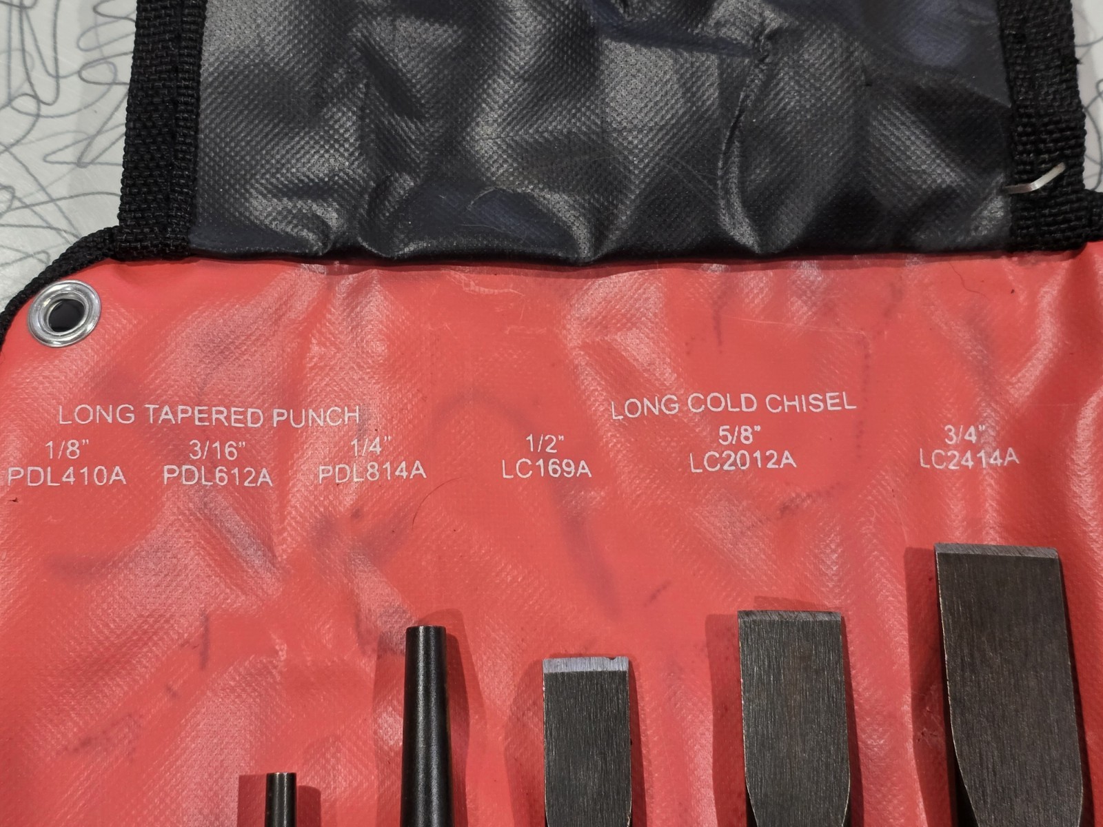 New Matco Tools 6 Pc Extra Long Punch And Chisel Set, Part# SLCDP6KA
