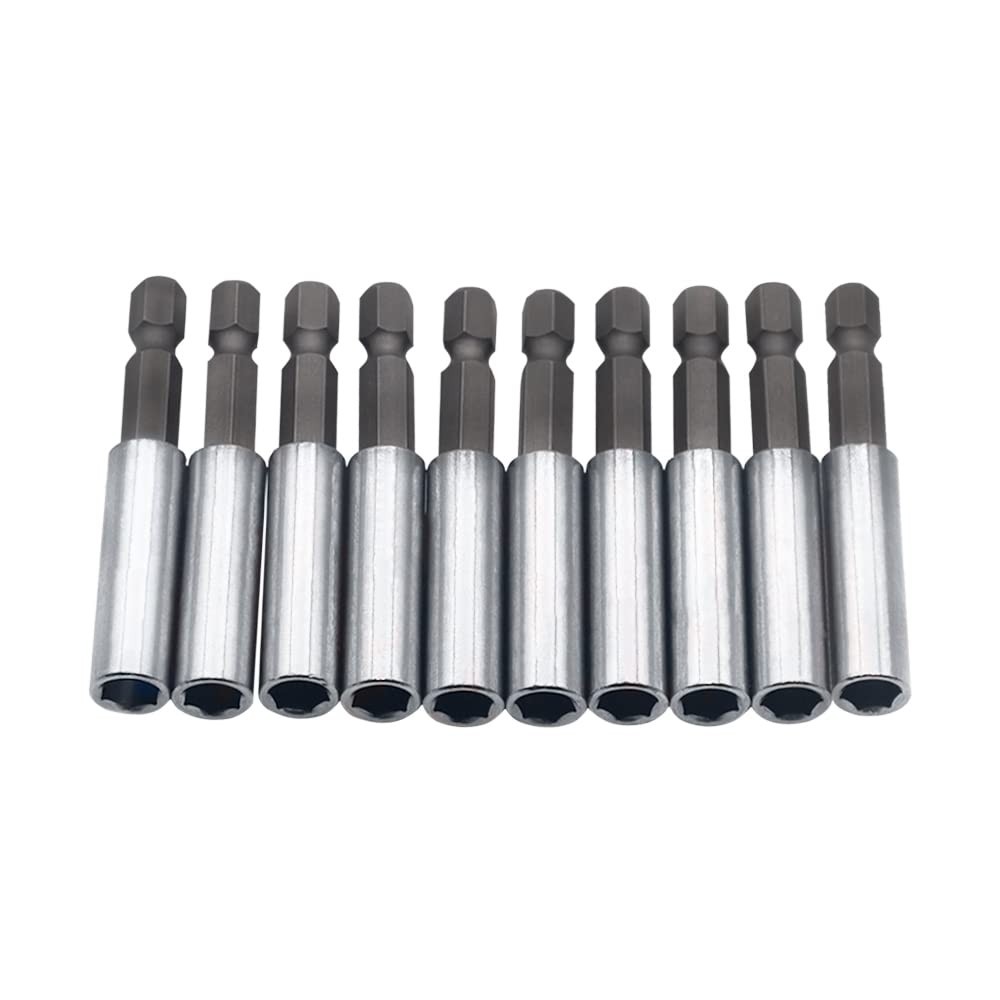11-Piece Impact Socket Adapter Set – 3/6 Inch Hex Shank, One Size, Black