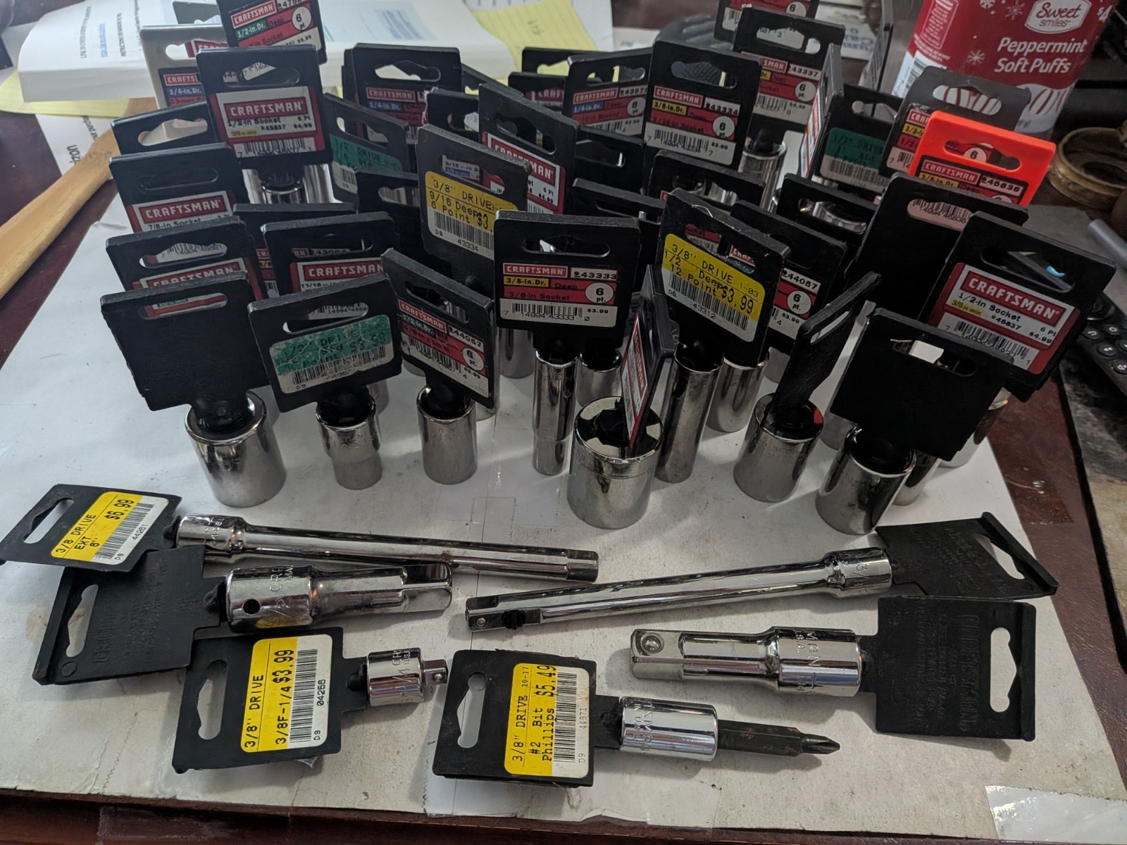 Large Lot of Craftsman Sockets & Extensions All NEW