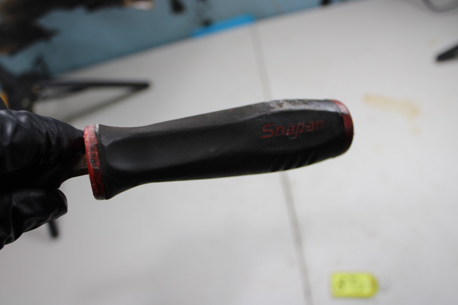 Snap On Tools Red Soft Grip Plastic File Handle SGHF616 with Rasp File