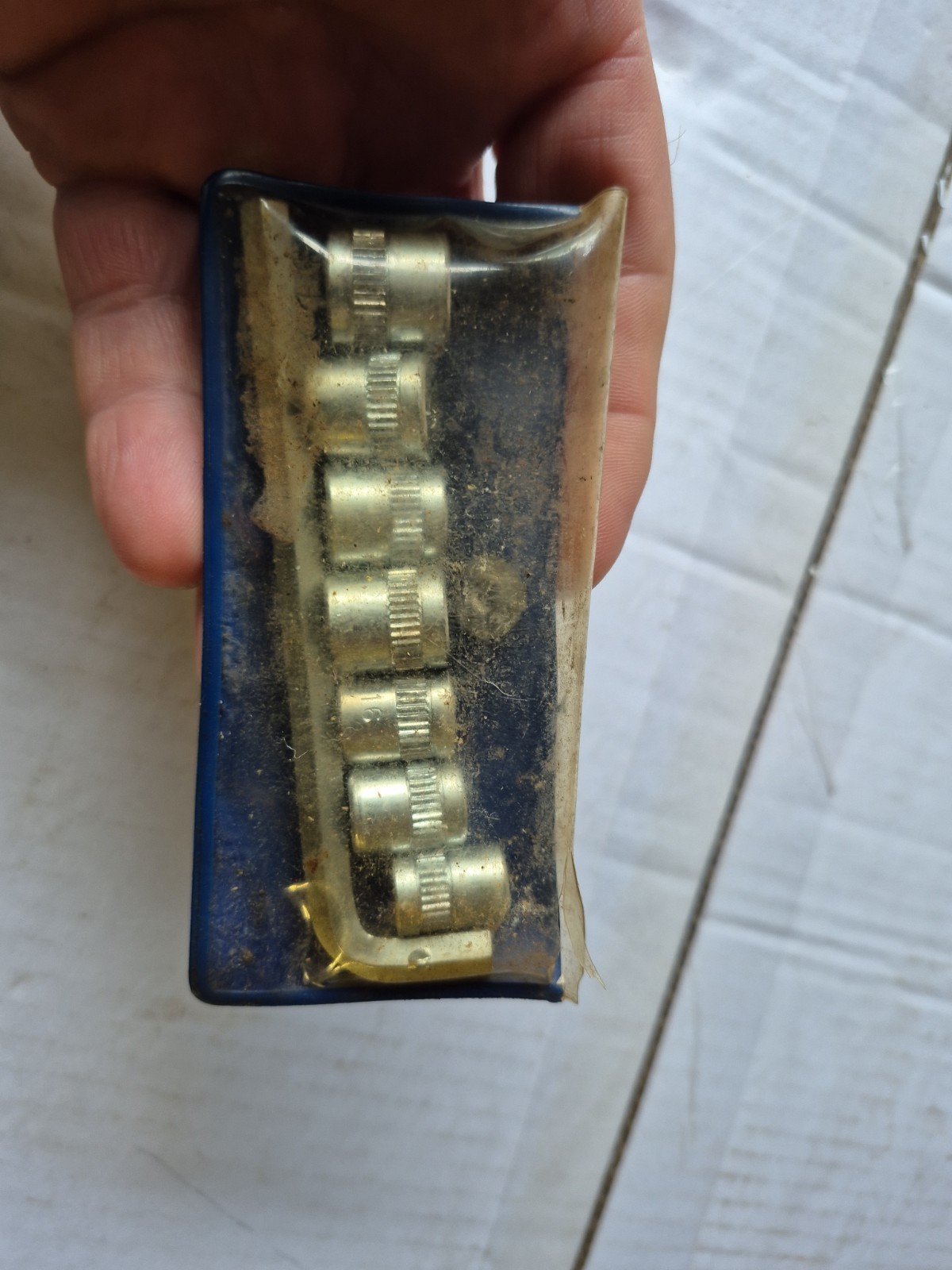 Vintage Western Auto 8 PC Socket Set 7 1/4 Hex Drive Sockets 1/4 To 7/16 HR2911