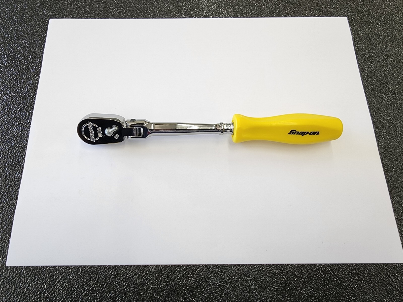 Snap-on Tools USA NEW 1/4″ Drive YELLOW Hard Handle Flex Ratchet THLFD72Y