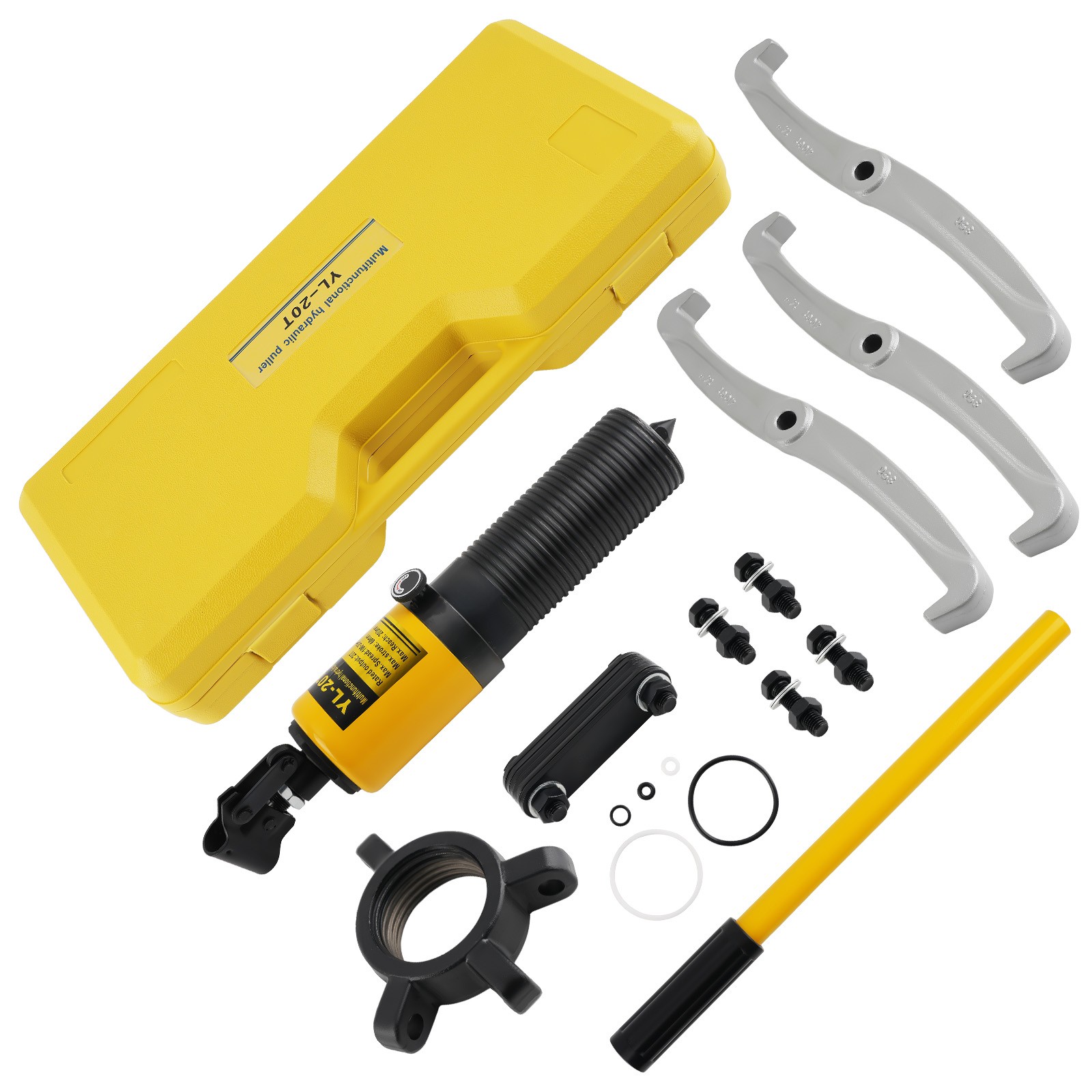 Hydraulic Gear Puller Set Separator Tool 20 Ton W/ Hydraulic Cylinder Handle Kit