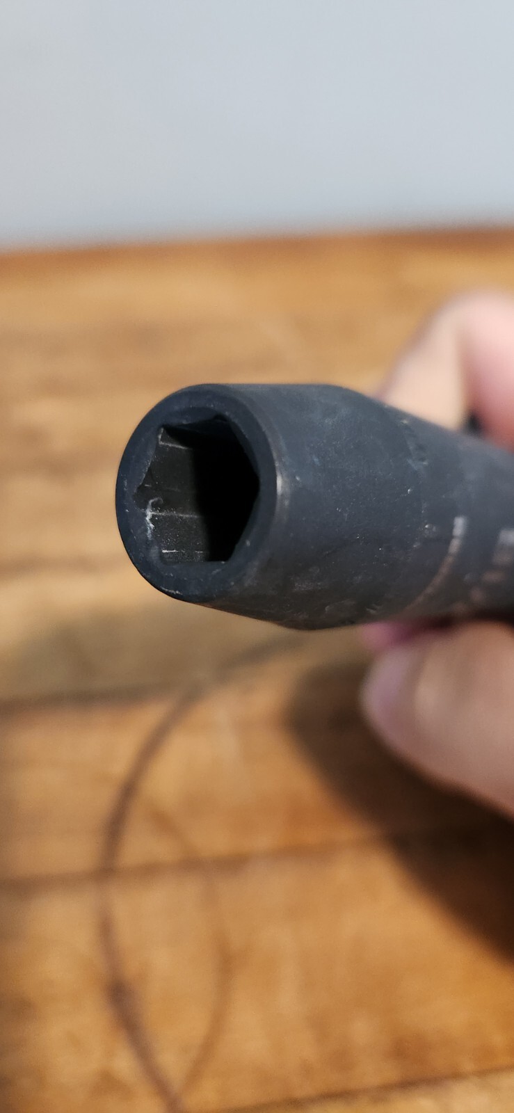 7/16 in x 1/2 in drive 6 Point, deep impact socket 15996 Craftsman