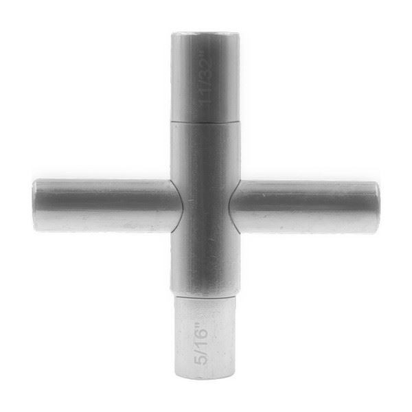 Water Valve Tool 4-in-1 Wrench Multi-size Compatibility Pocket Portable