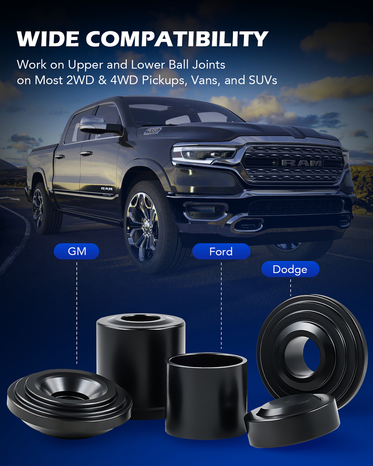 21PC C-PRESS BALL JOINT MASTER SET SERVICE KIT REMOVAL INSTALLER 2/4WD AUTO