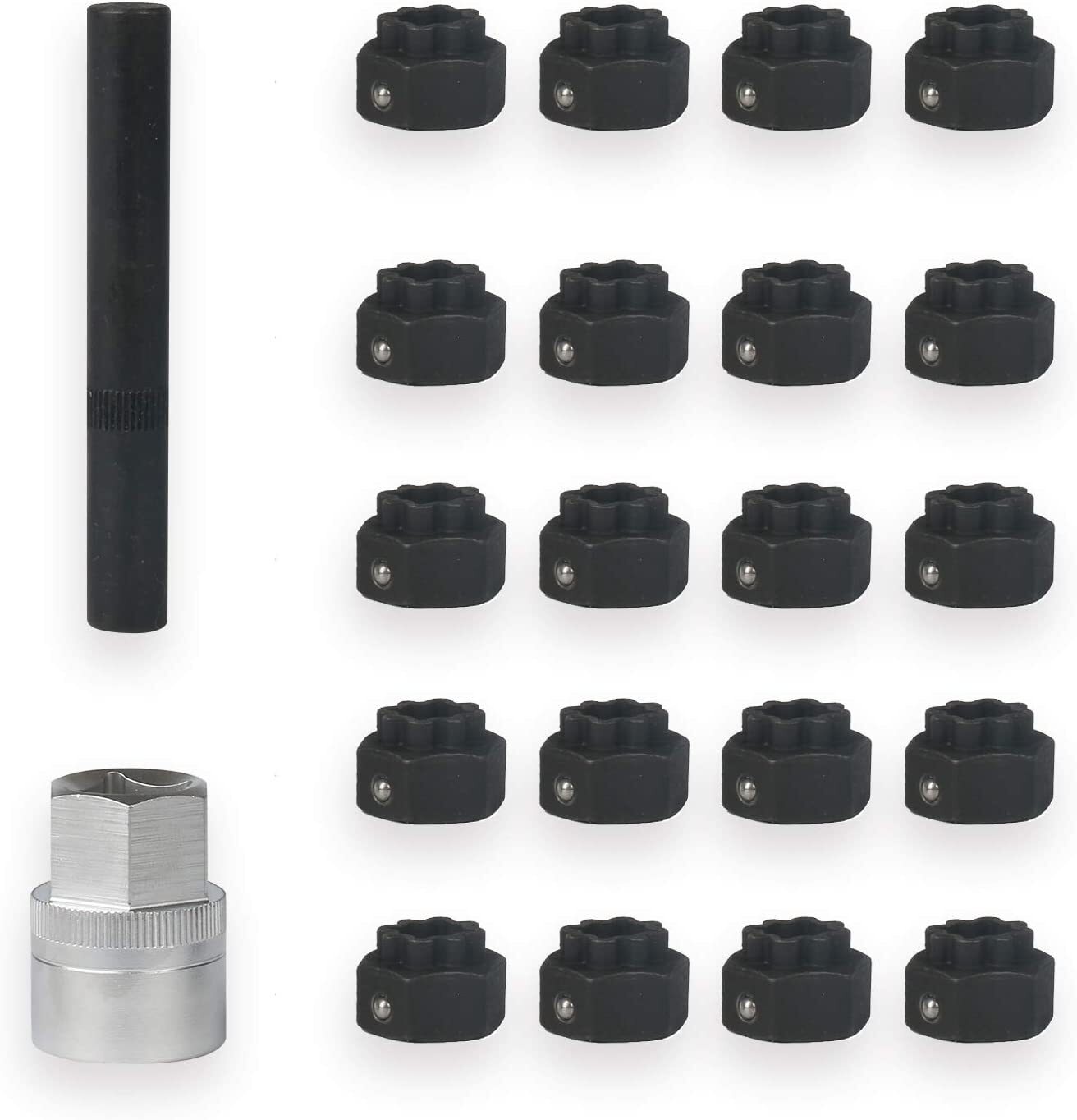 22pcs Wheel Lock Key Removal Kit for BMW Series, Wheel Anti-Theft Lock Lug Nuts