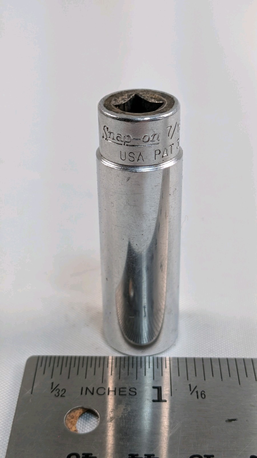 Snap On Tools STM14 7/16″ SAE Flank Drive Deep Socket 1/4″ Drive 6 Point USA