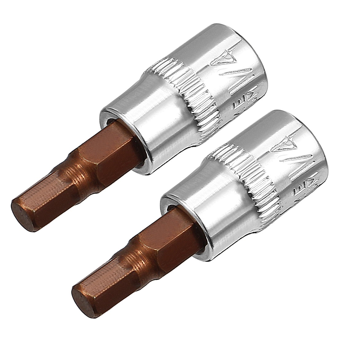 2pcs 1/4″ Drive x H5 5mm Hex Bit Socket S2 Steel Bits CR-V Sockets 1.5″ Length