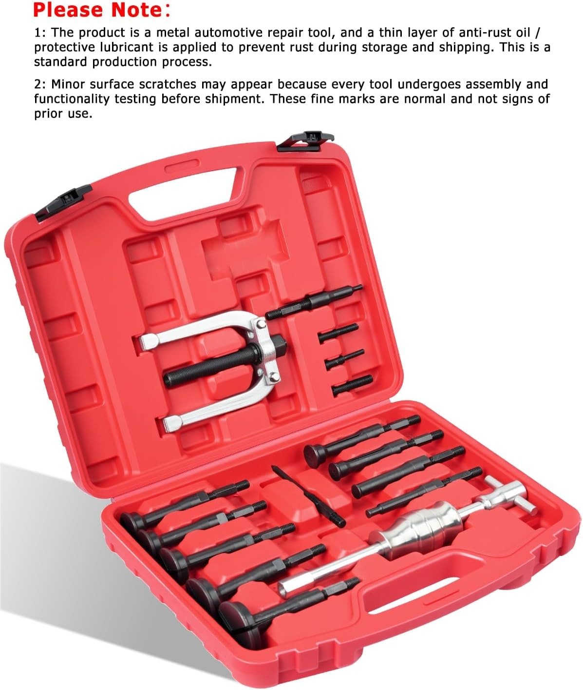 Blind Hole Collet Bearing Puller Set,16 pcs Inner Bearing Extractor Kit with …