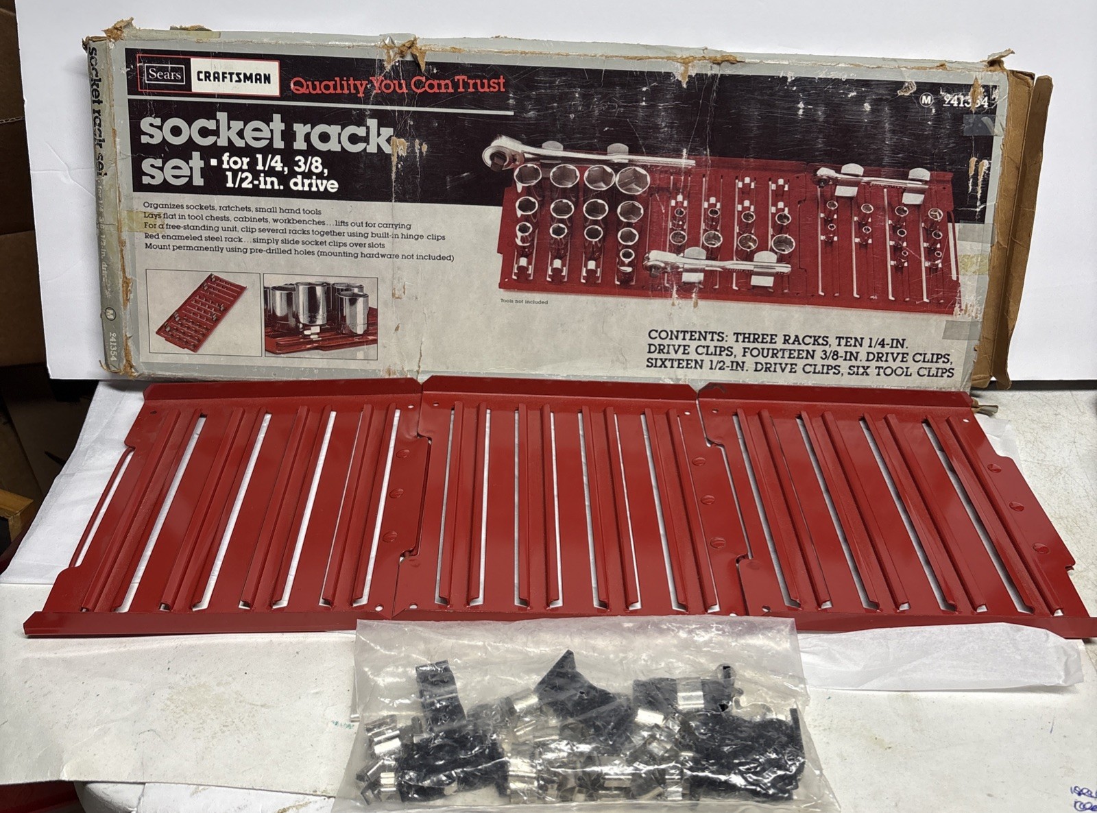 New NOS Craftsman 941354 Socket Rack Set For 1 /4/, 3/8, 1/2” Drive 41354 (READ)