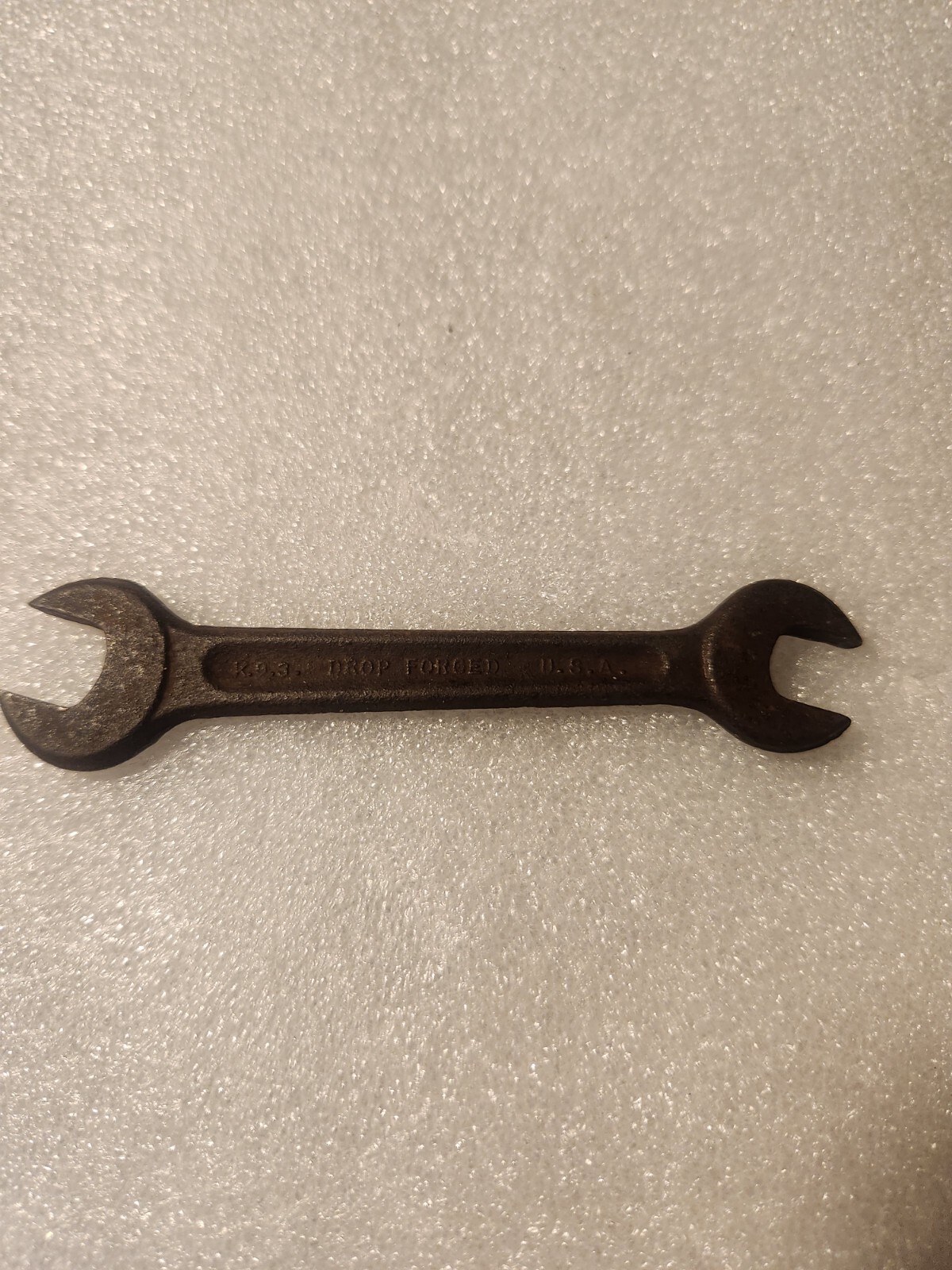 Vintage Drop Forged 7/16″ – 3/8″ Combination Open-Ended Wrench Controlled Steel