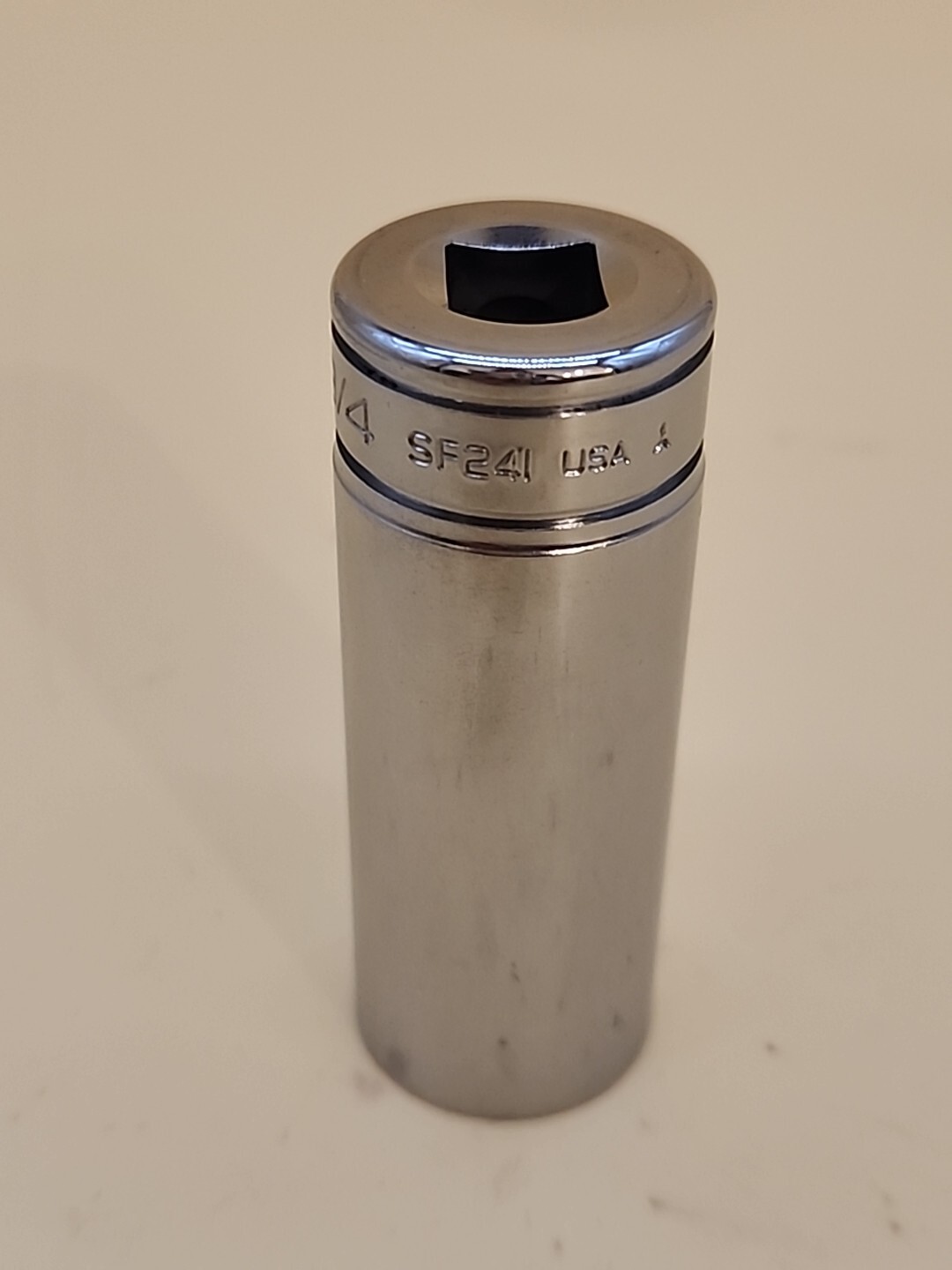 Snap-on Tools SFS241 3/4″ Chrome Deep Well 3/8 Drive 6 Point Socket USA