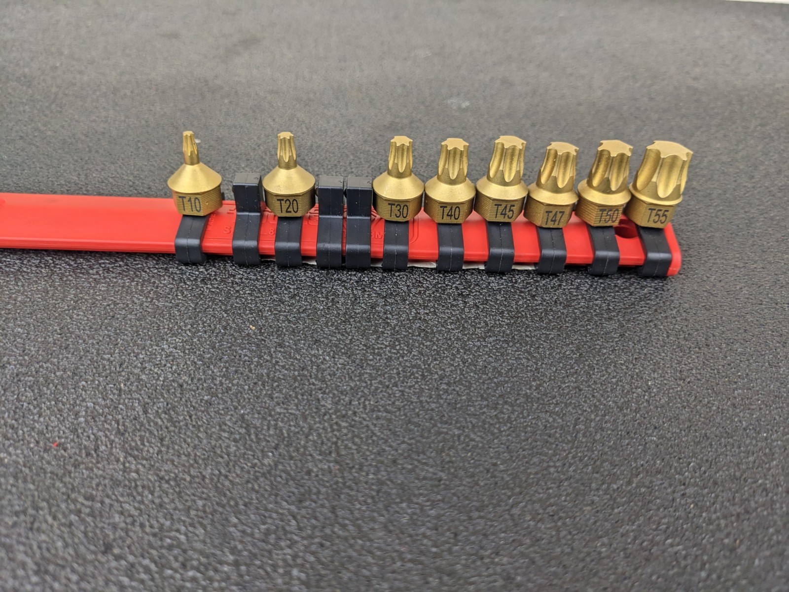 #bp130 Matco Tools SA1PTX11RB Torx Gold Color 1/4” Drive Super Stubby Socket Set