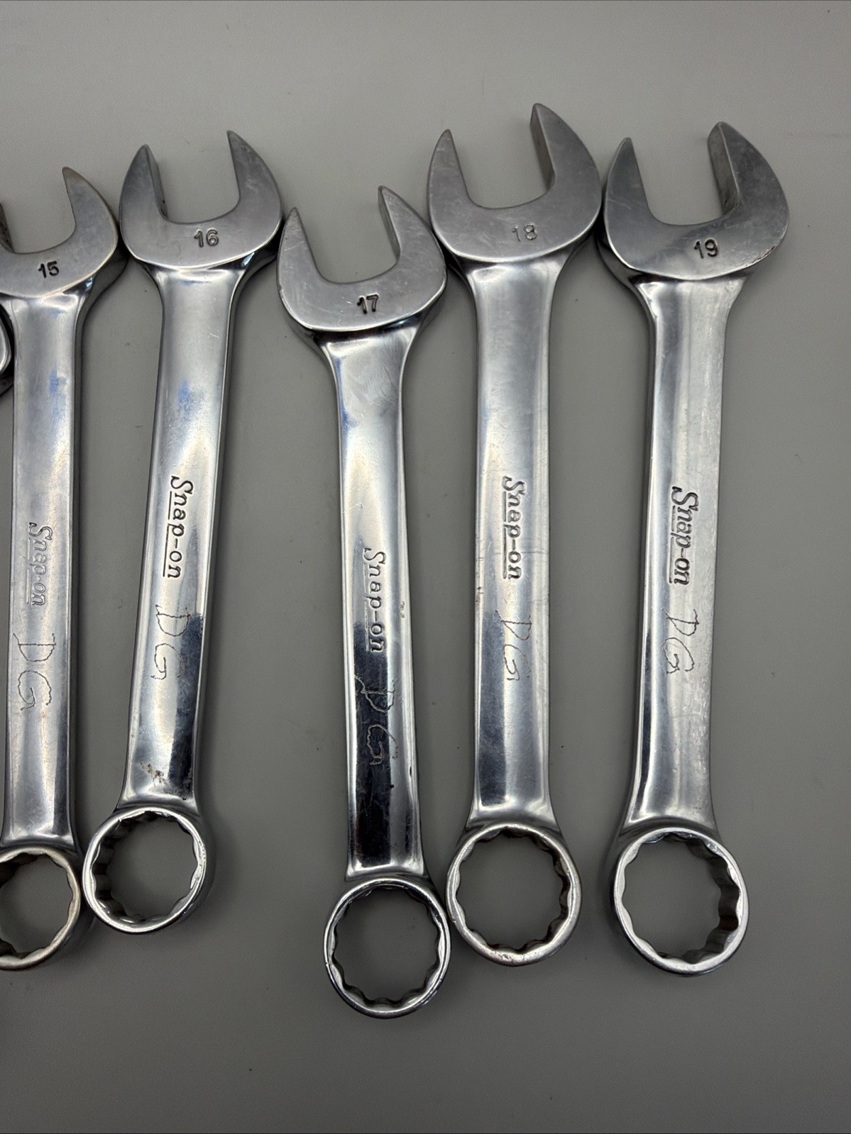 Snap-on Tools Metric Flank Drive Short Combo Wrench Set OEXM6-OEXM19, set of 14