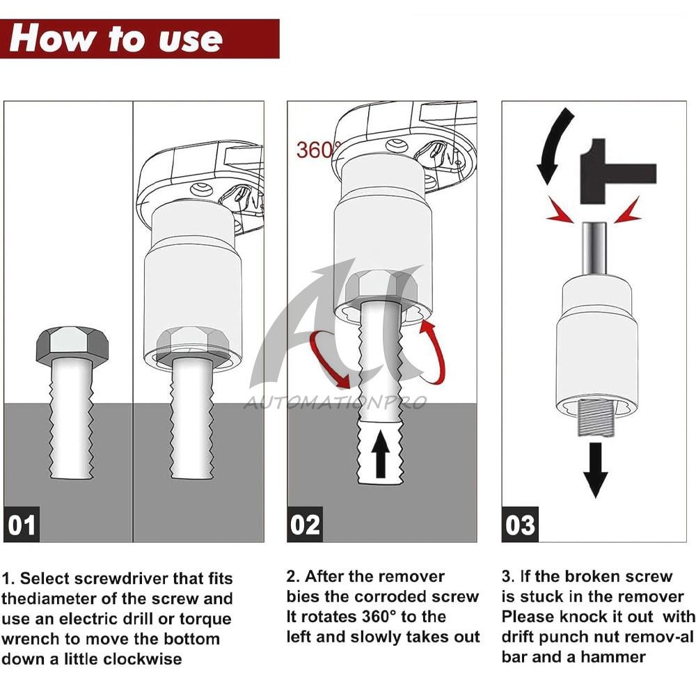 5Pcs Twist Socket 1/2” Drive For Wheel Lug Nut Damaged Removal and Extractor US