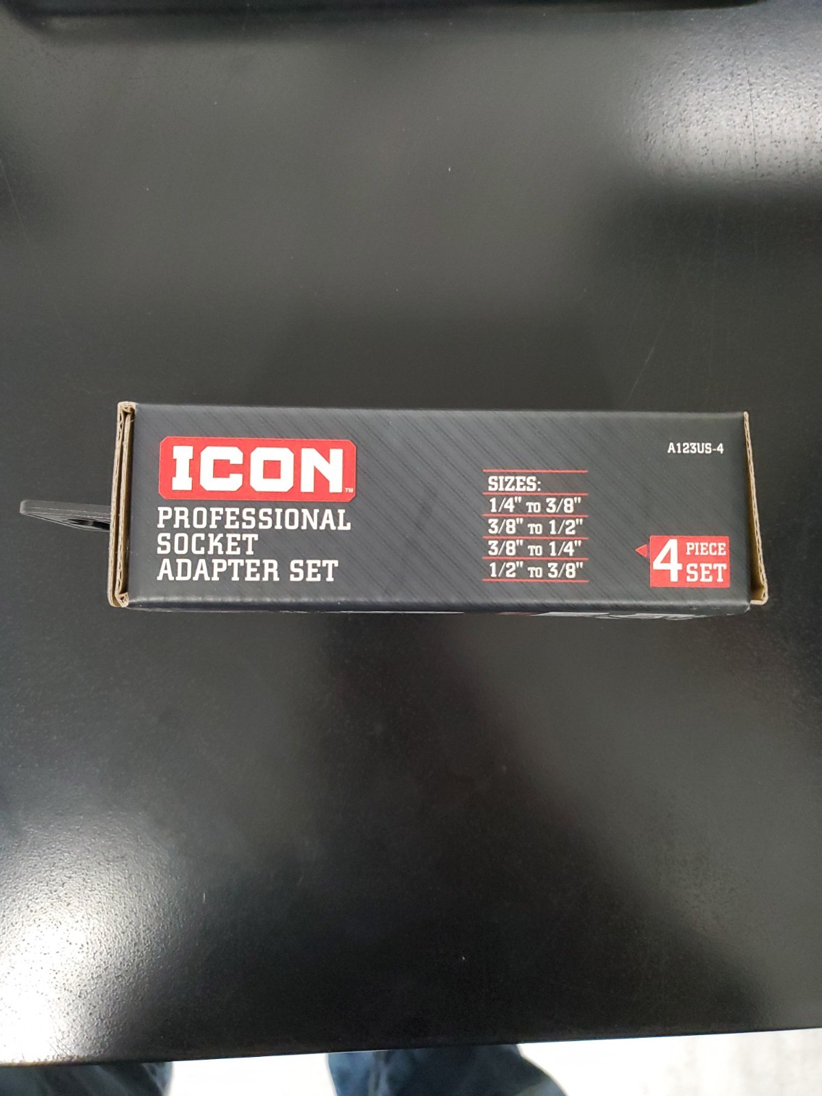 Icon Professional Socket Adapter Set 4 Piece Chrome Moly Steel A123US-4 57324