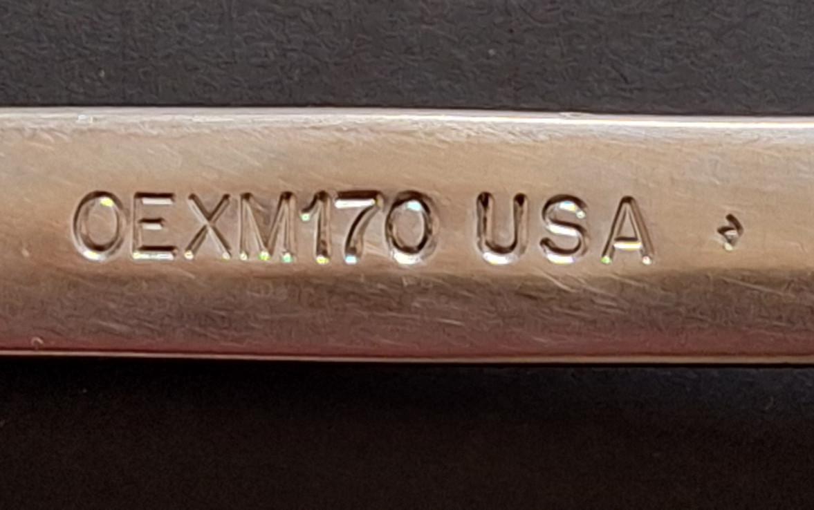 Snap-on 17mm 12PT Metric Combination Wrench OEXM170 1986 Vntg. USA