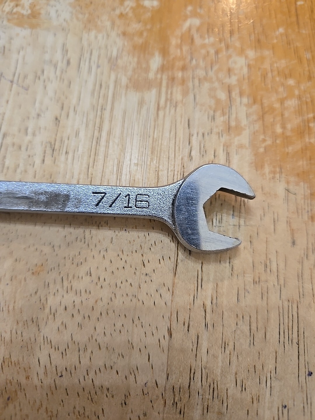Mac Tools Sabina 7/16″ 6PT SAE Short Chrome Combination Wrench CH14