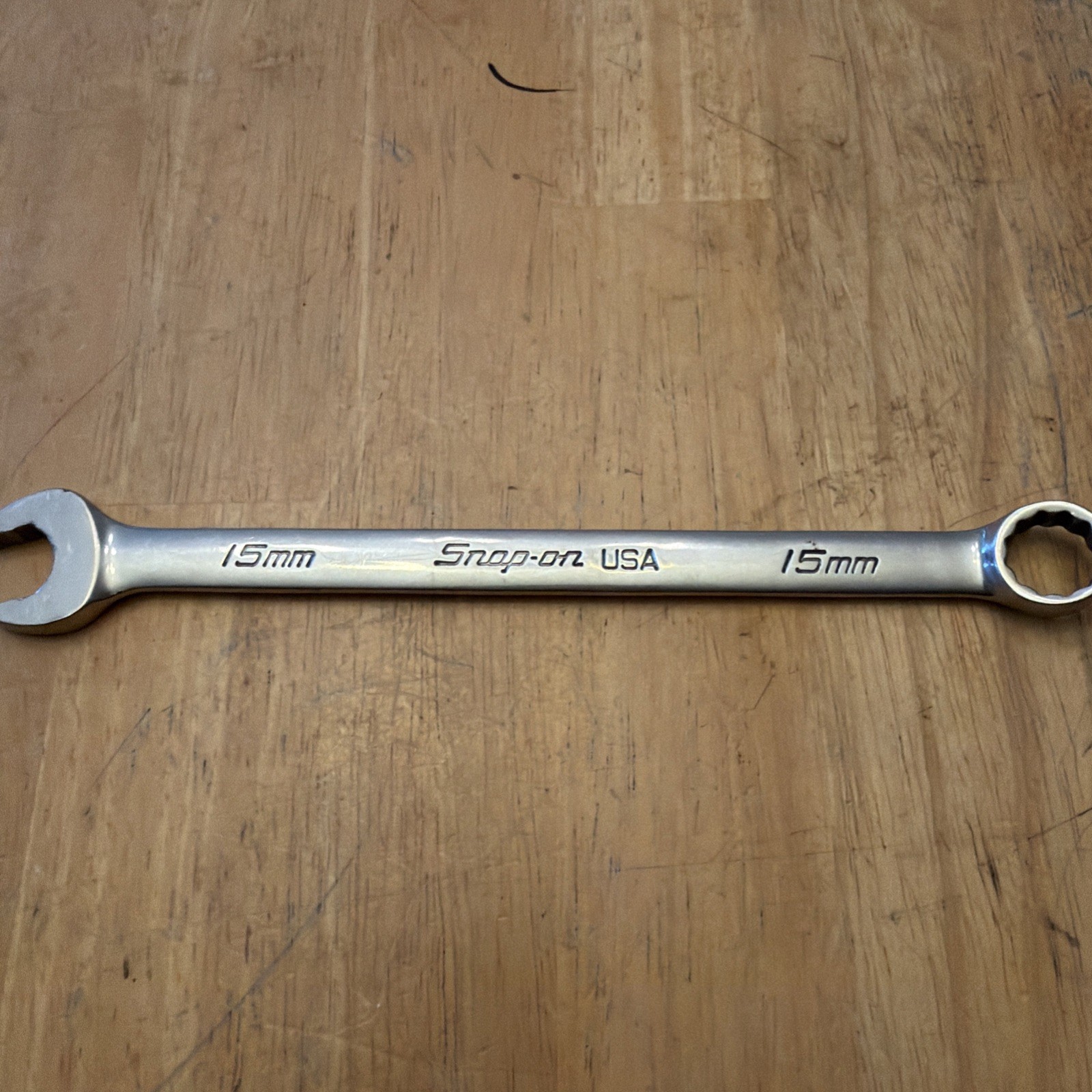 Snap-On Tools SOEXM15 15mm Metric 12 Point Flank Drive Plus Combination Wrench