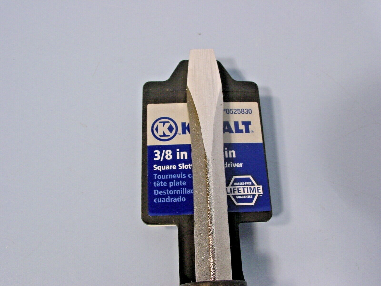 *Kobalt 525830 Plastic Handle 3/8-In Slottedhead Screwdriver; 16″ Shaft