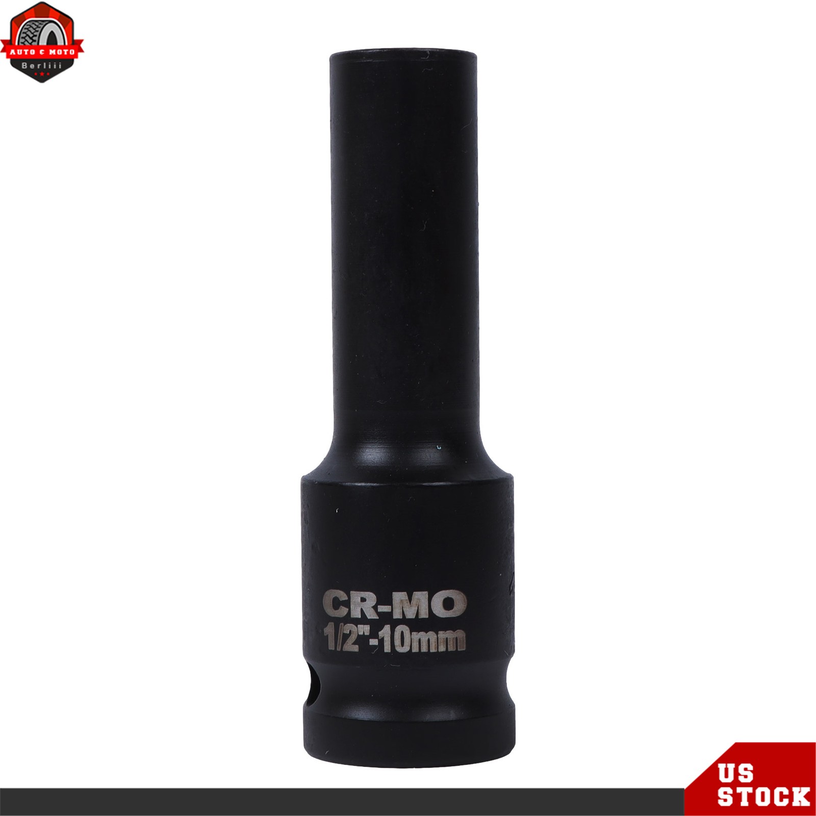 35pcs 1/2″ Inch Deep Impact Socket Set Drive 8-32mm Metric Garage With Case