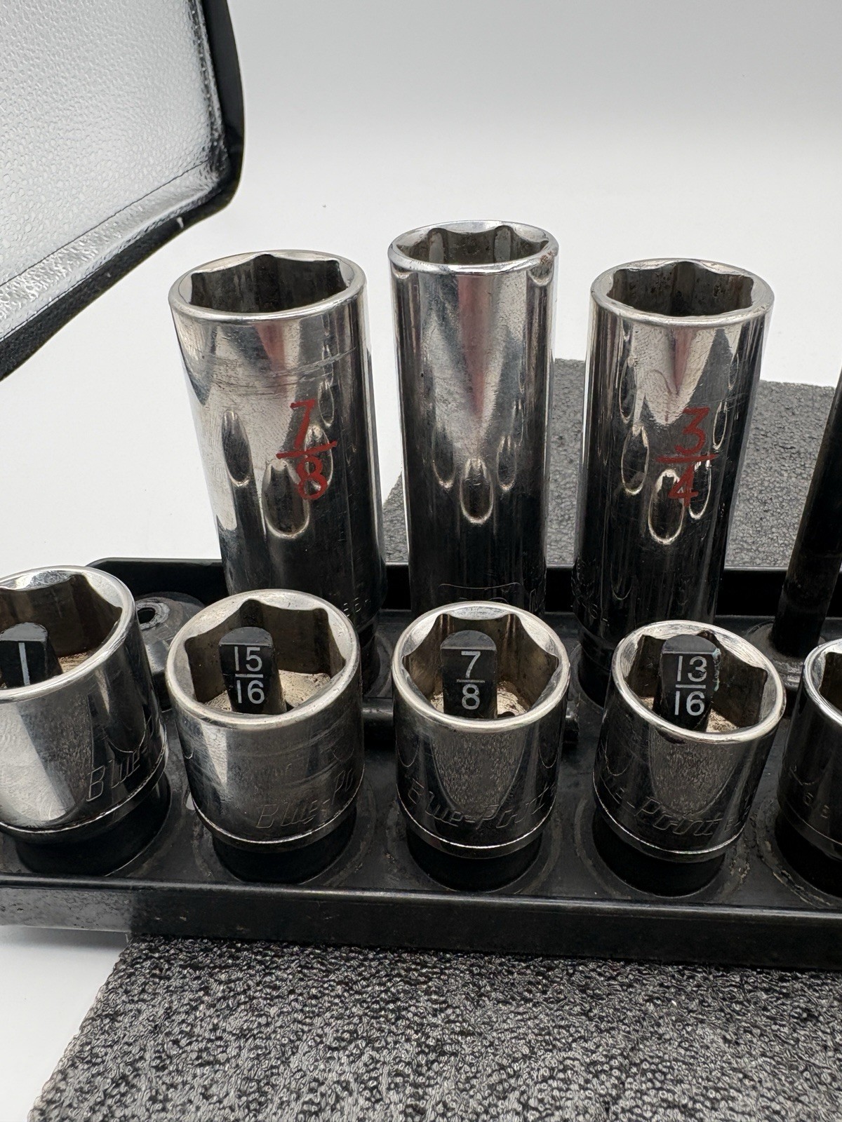 3/8” Drive Deep Well Standard Sockets – Mac,Snap-On & Bluepoint – Barley Used