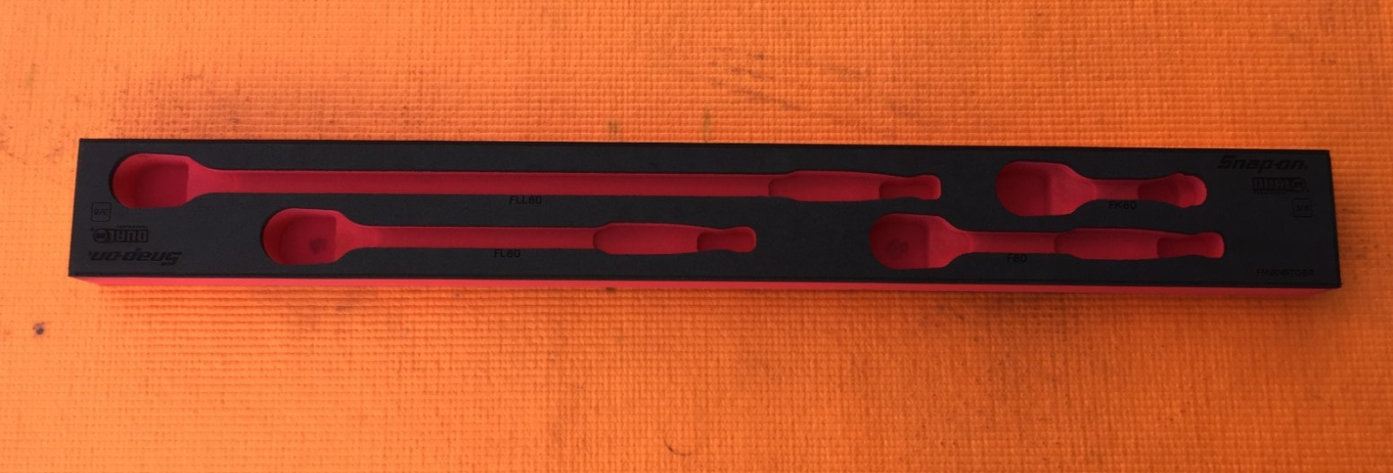 Snap-on Tools RED FOAM For FLL80 FL80 F80 FK80 Ratchets FOAM ONLY FM204RT01BR