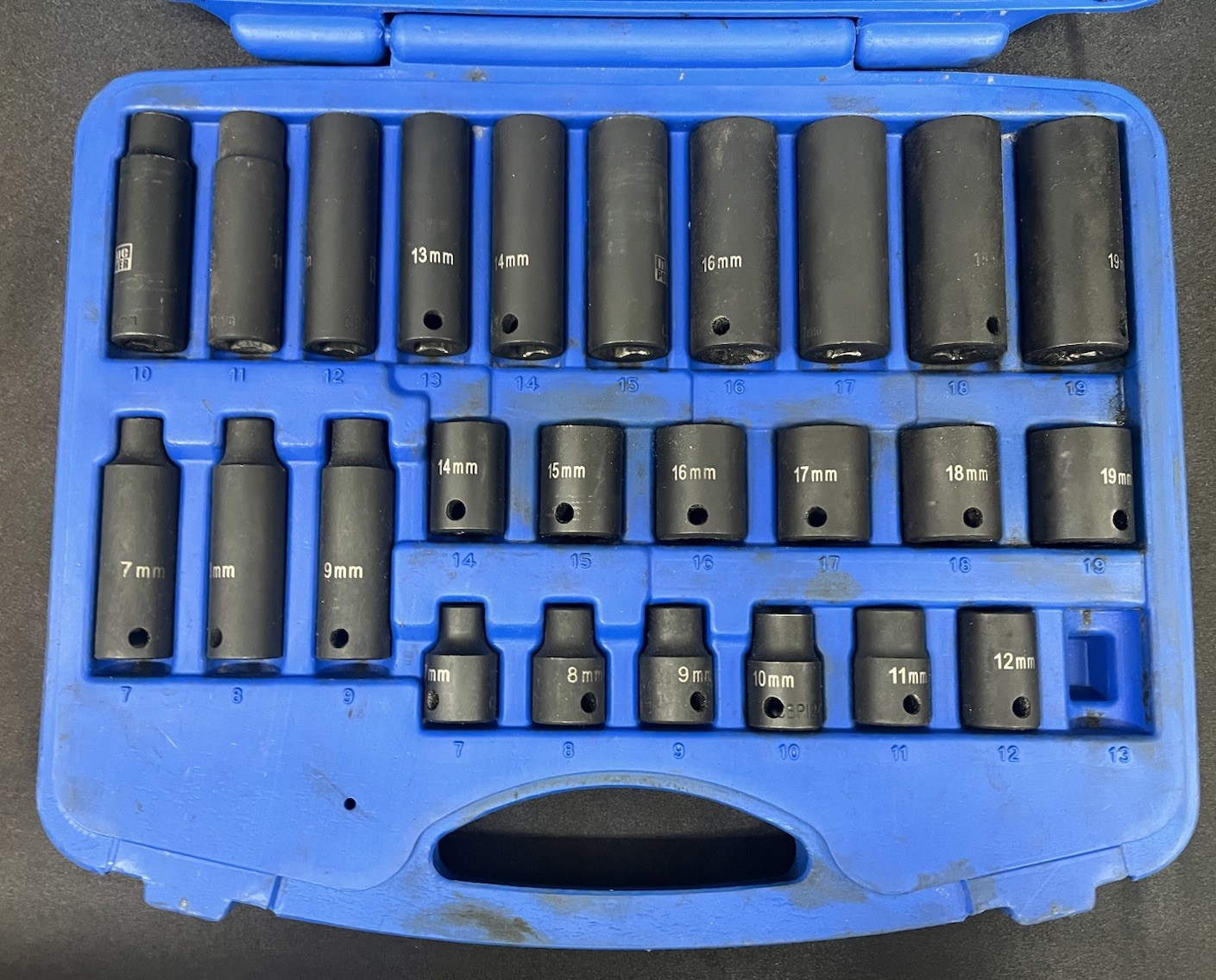 Blue Power Cornwell 3/8 Drive Metric Impact Socket Set CBPI2MKITA MISSING 13mm