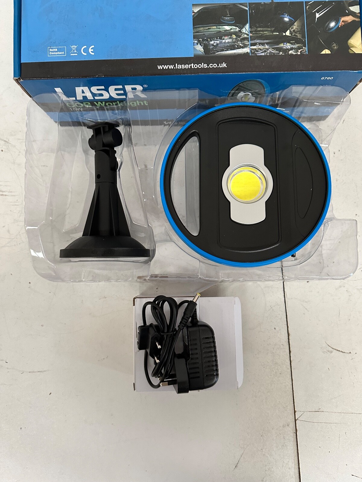 Laser 6760 COB Worklight 15w FREE UK NEXT DAY DELIVERY VAT INCLUSIVE