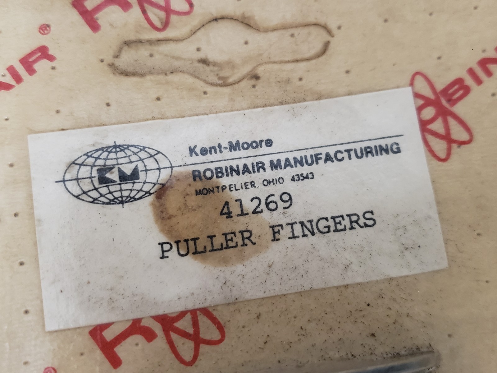 Robinair Kent Moore Model 41269 Air Conditioner Compressor Clutch Puller Fingers