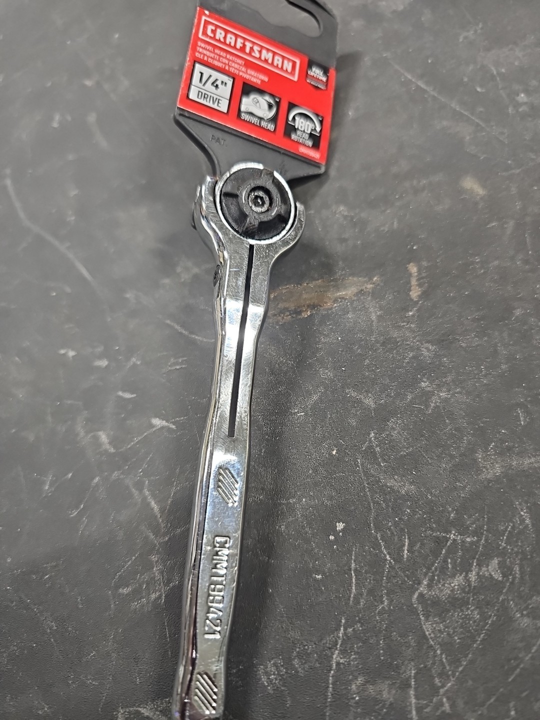 NEW 1/4″ Craftsmans 180° Ratchet. Part # CMMT99421